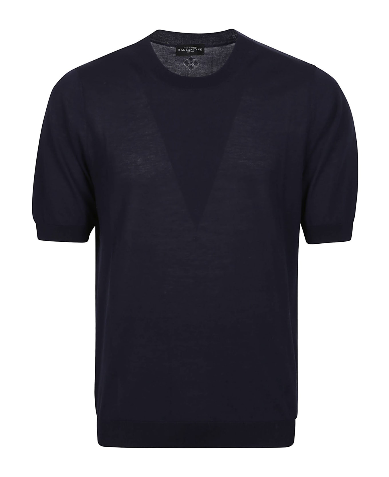 Ballantyne Plain T-shirt - Navy シャツ