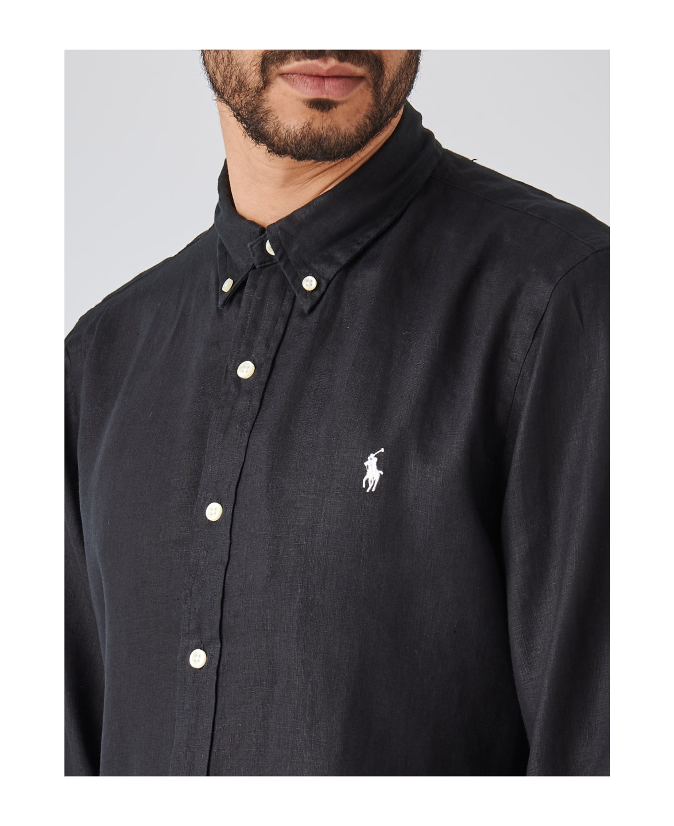 Polo Ralph Lauren Long Sleeve Sport Shirt Shirt - BLK