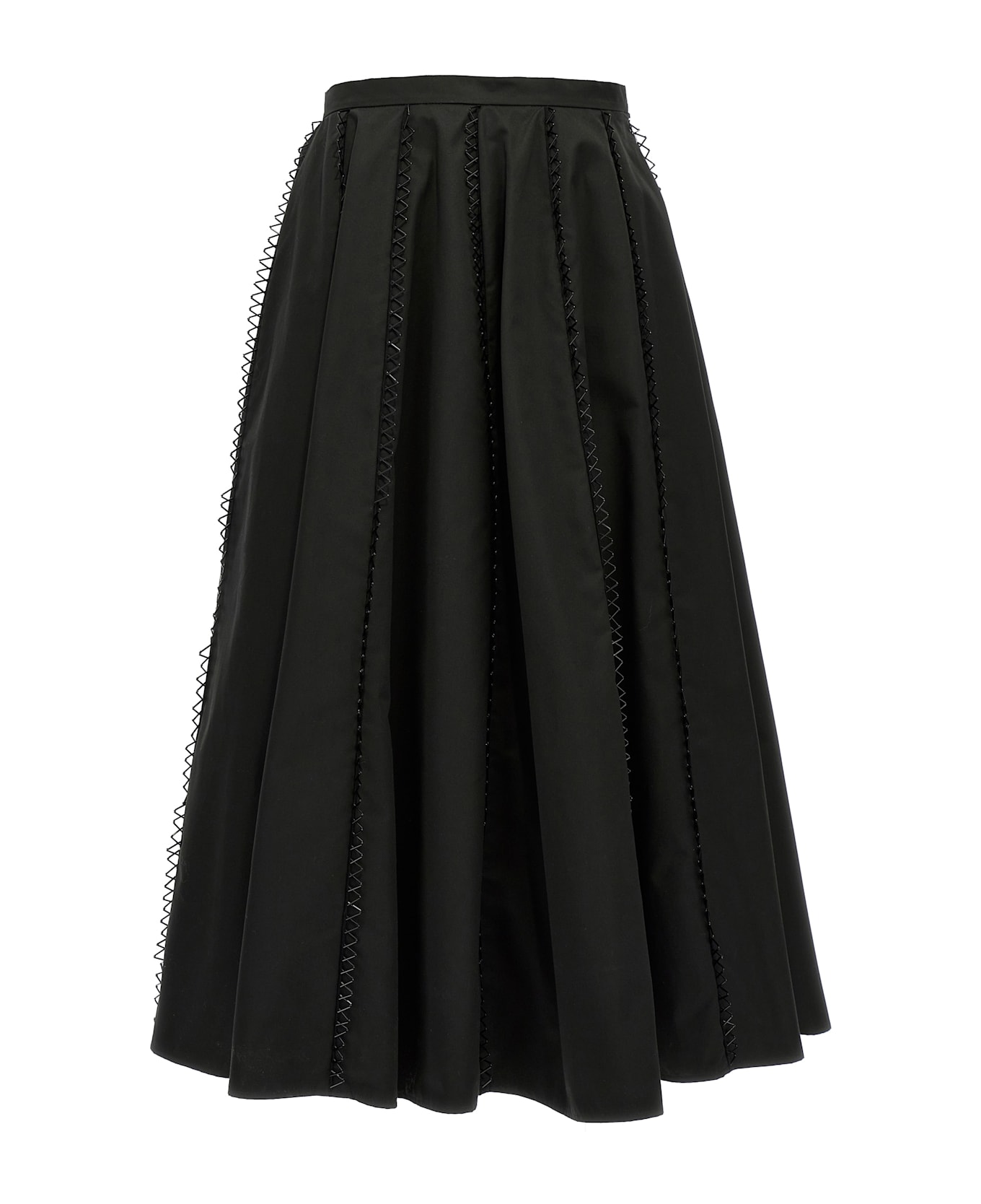 Fabiana Filippi Embroidery Skirt - Black  