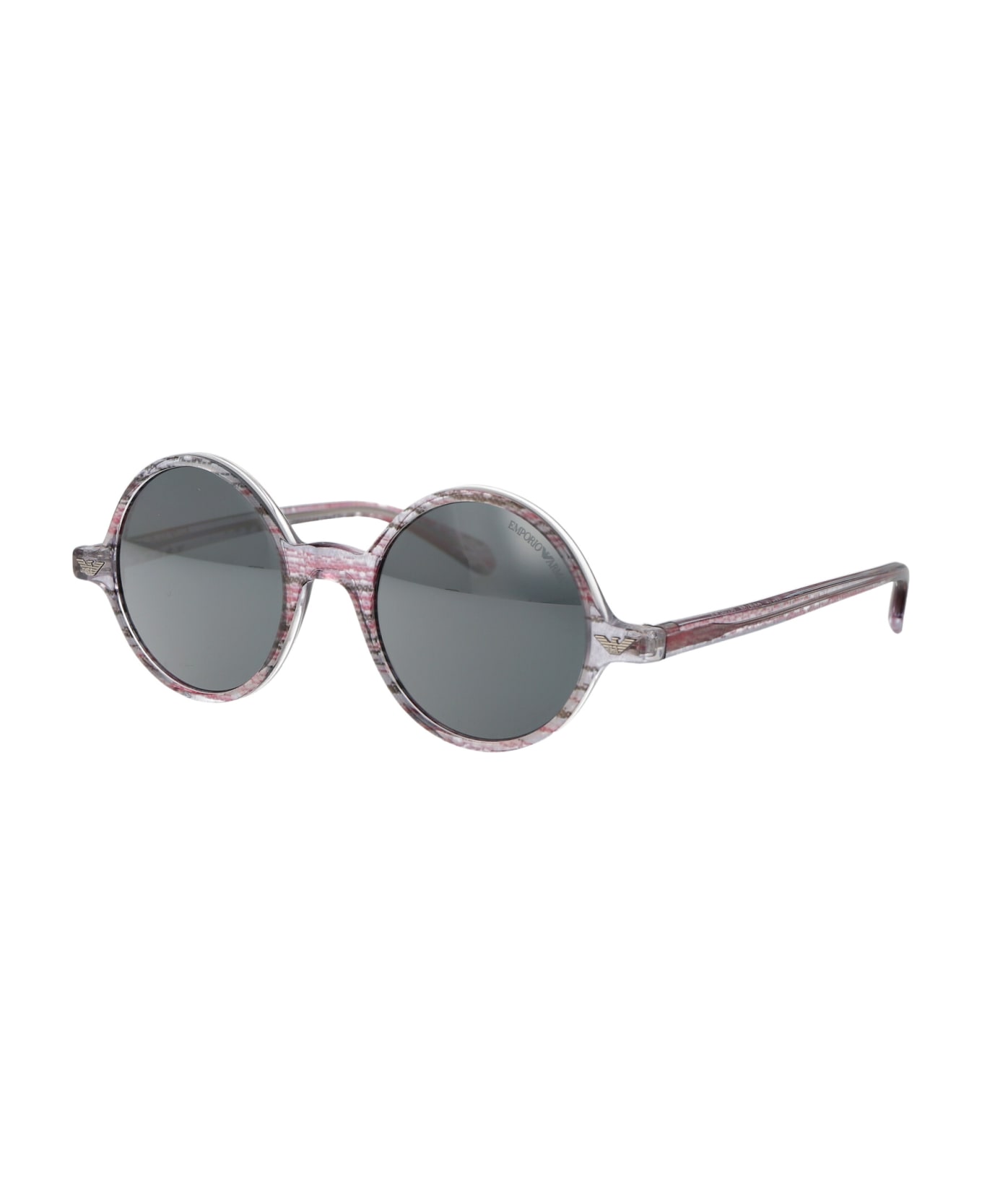 Emporio Armani 0ea 501m Sunglasses - 60196G Crystal Pink Pattern