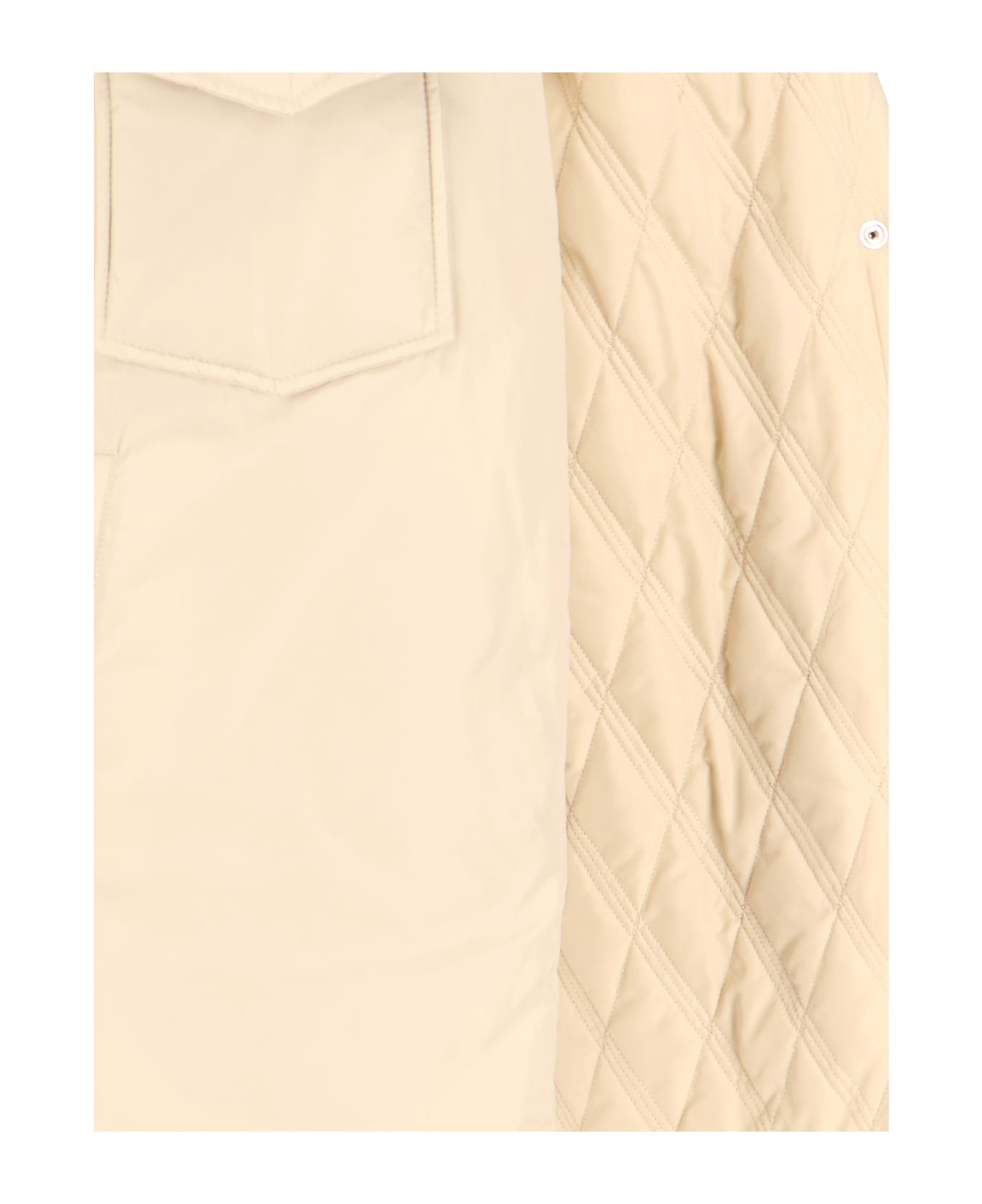 The Attico Oversize Padded Short Coat - IVORY