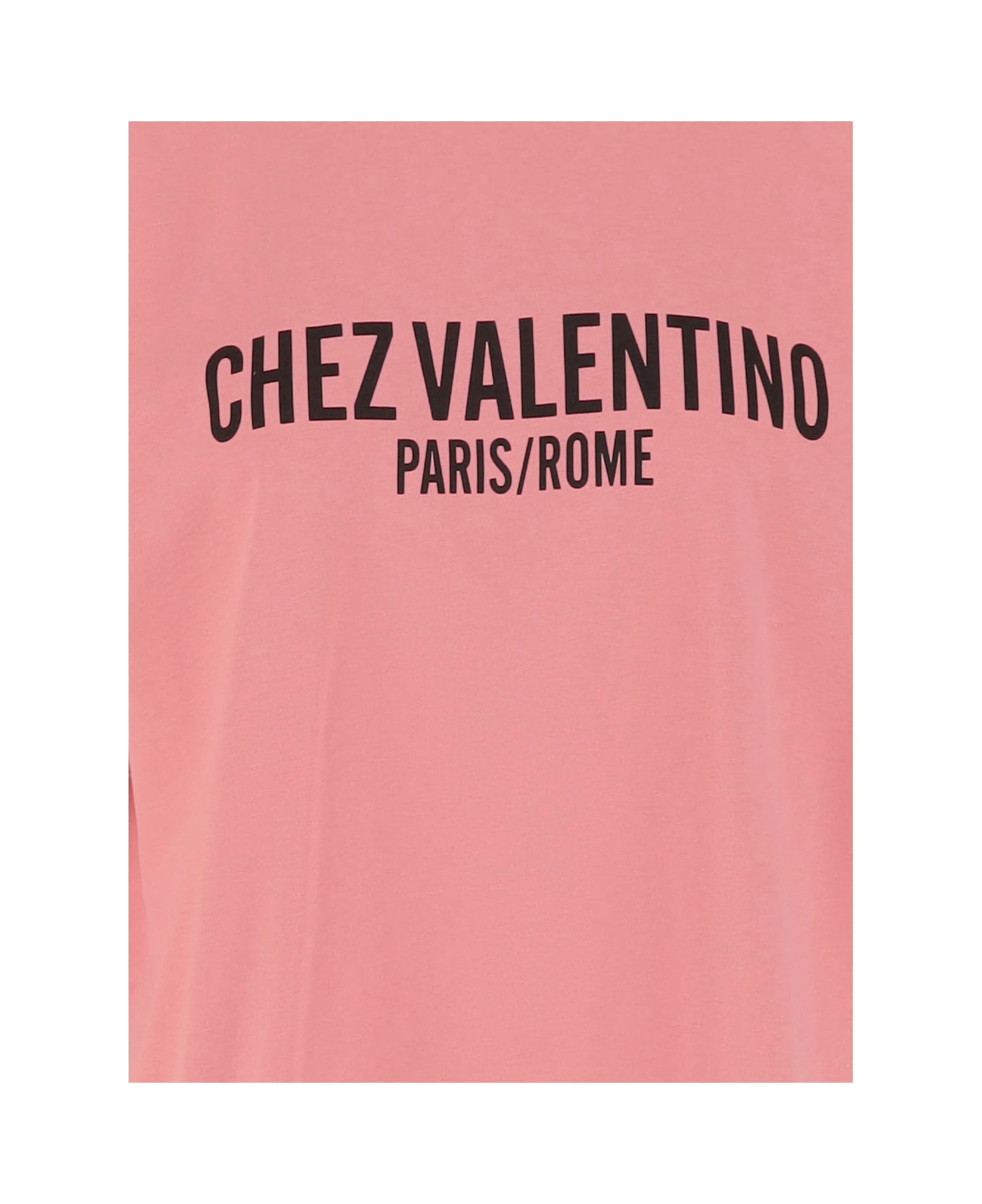 Valentino Chez Valentino Print Cotton Jersey T-shirt - ROSA.