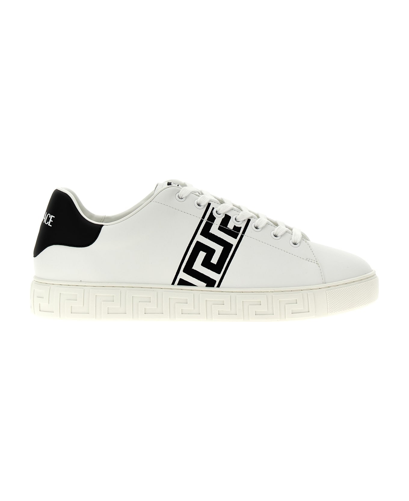 Versace 'greca' Sneakers - White/Black