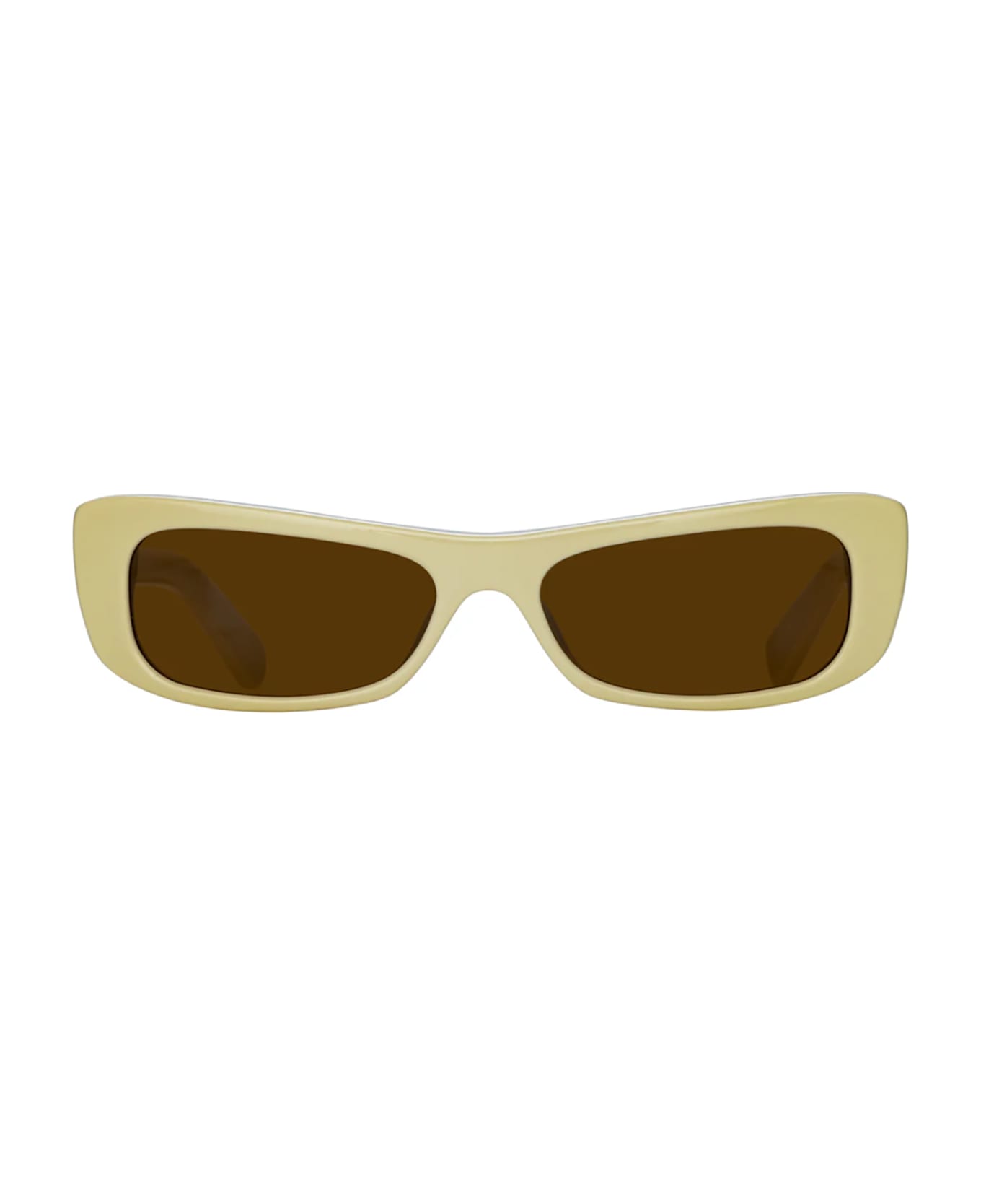 Jacquemus CAPRI Sunglasses - Beige T_shell/ Gold/ Brow