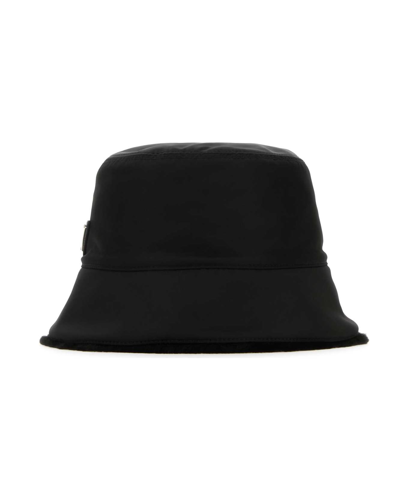 Prada Black Nylon Hat - NERO