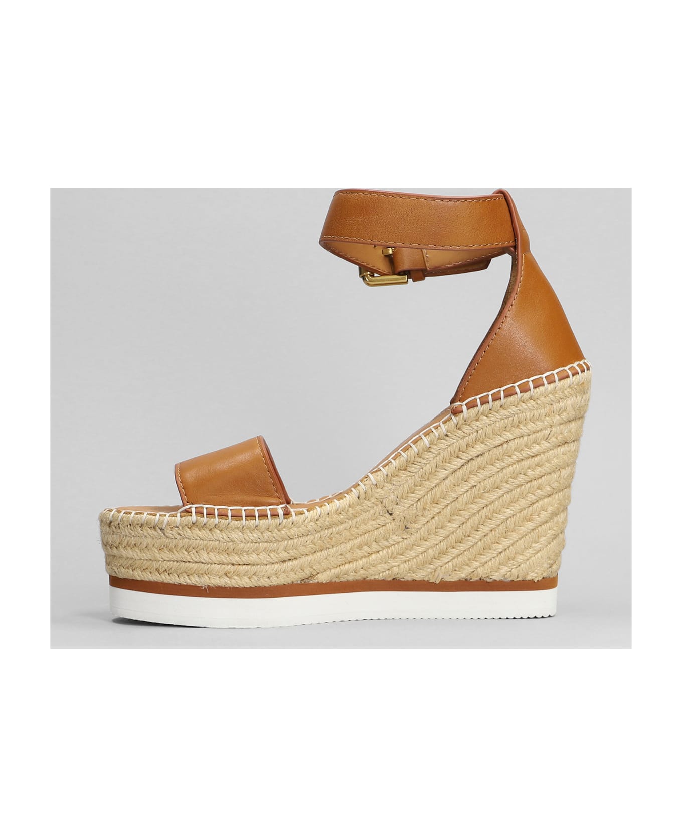 See by Chloé Glyn Wedges In Leather Color Leather - leather color