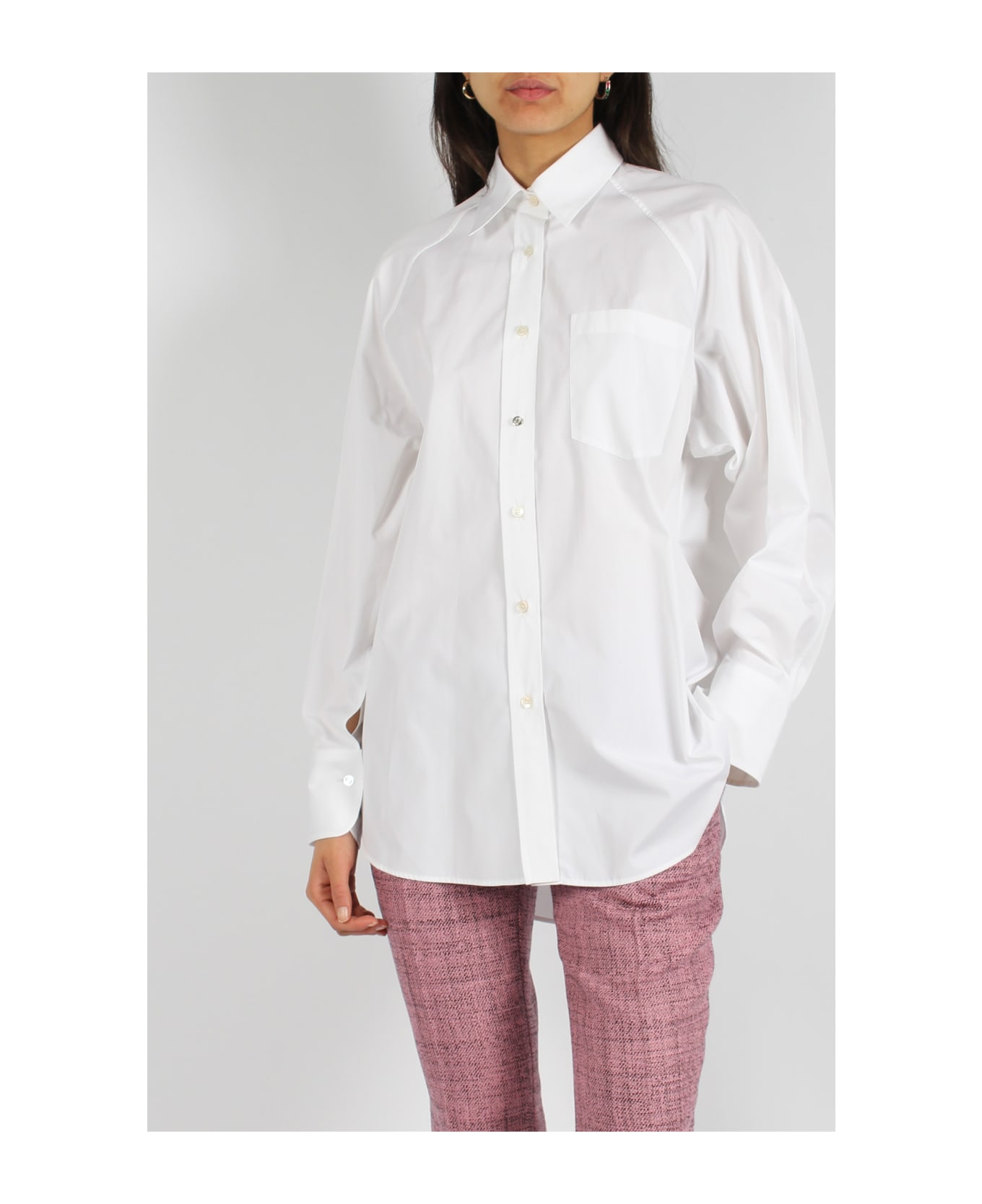 Stella McCartney Cotton Poplin Straight Shirt - White