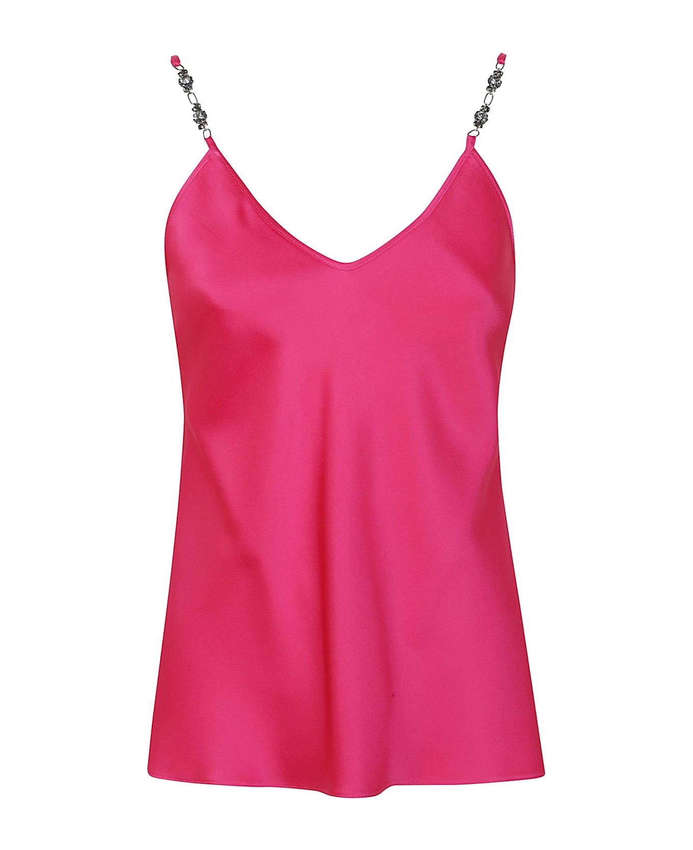 Max Mara Studio Afelio V-neck Sleeveless Top - Fucsia
