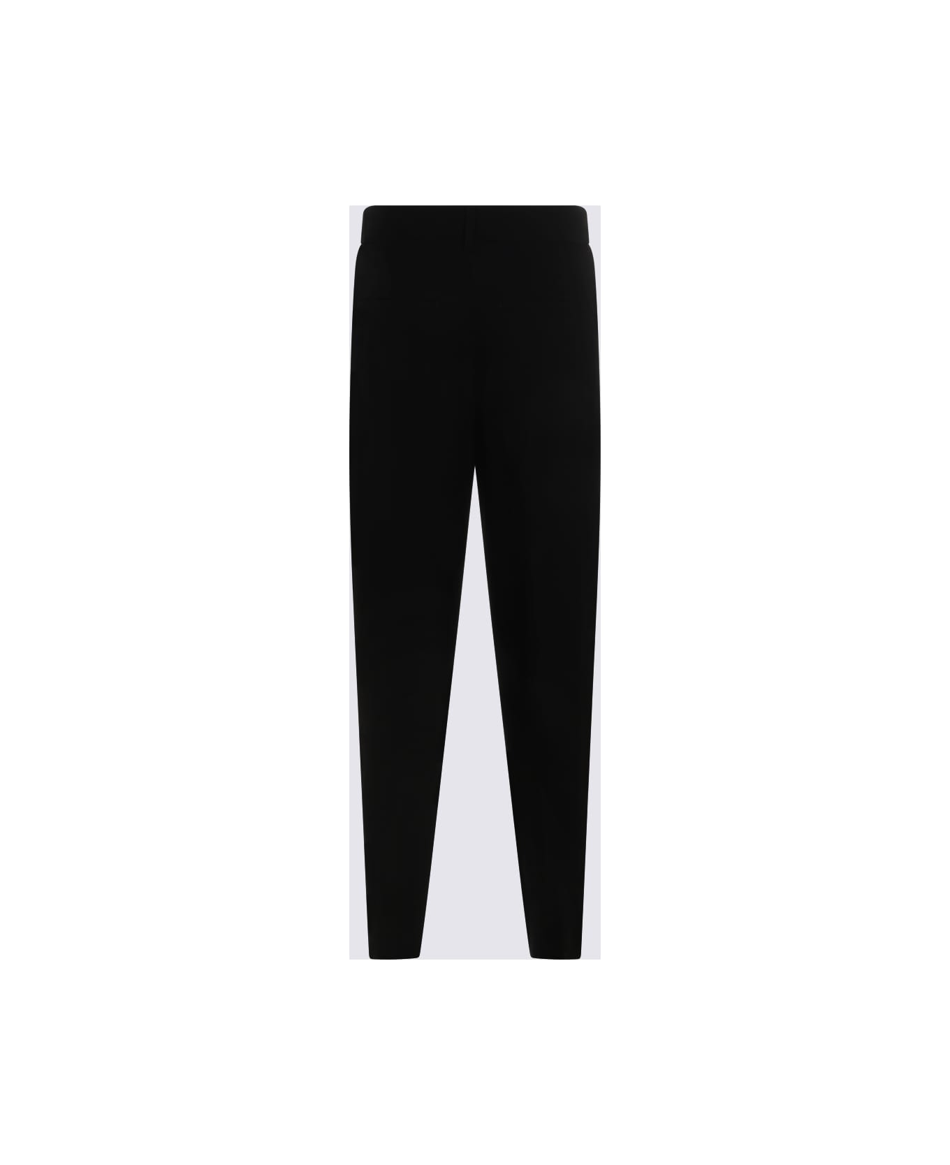 Totême Black Viscose Pants - Black
