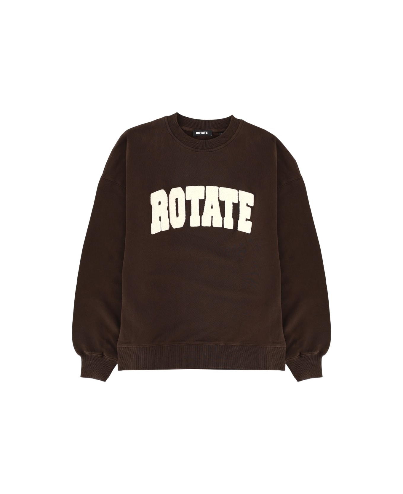 Rotate by Birger Christensen Sweatshirt With Logo - BROWN