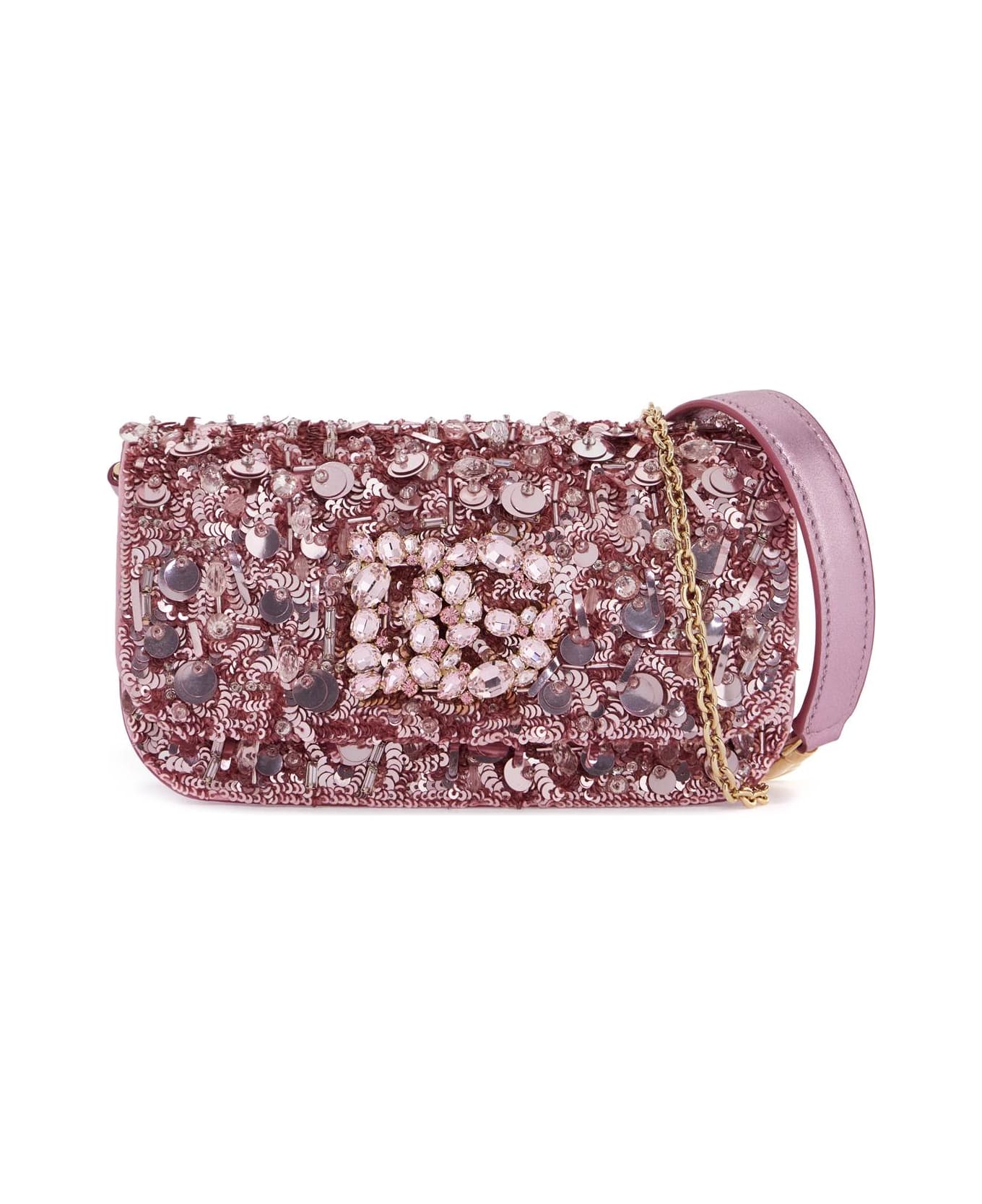 Dolce & Gabbana 3.5 Handbag With Sequins - ROSA/ROSA (Pink)