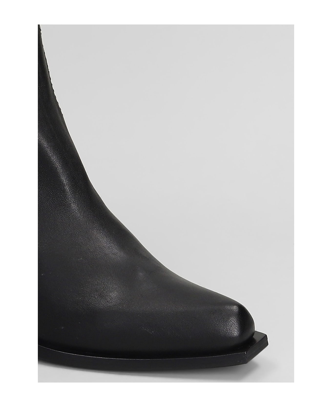 Vic Matié Fiction 101 Texan Ankle Boots In Black Leather - black