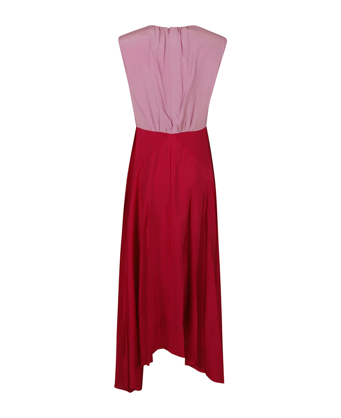 Saloni Divya Dress - Light Peony/Raspberry
