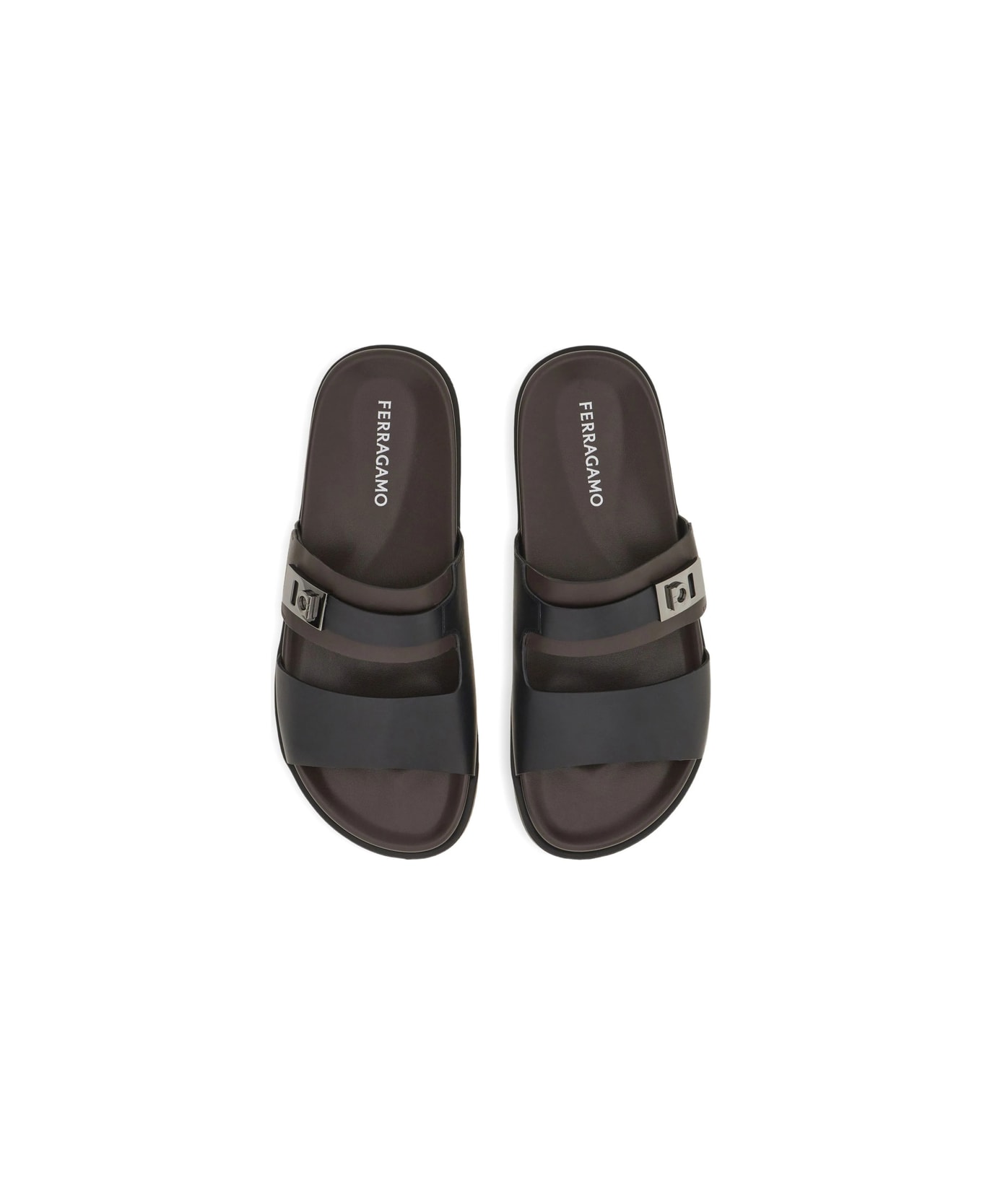 Ferragamo Shoe - BLACK/BROWN