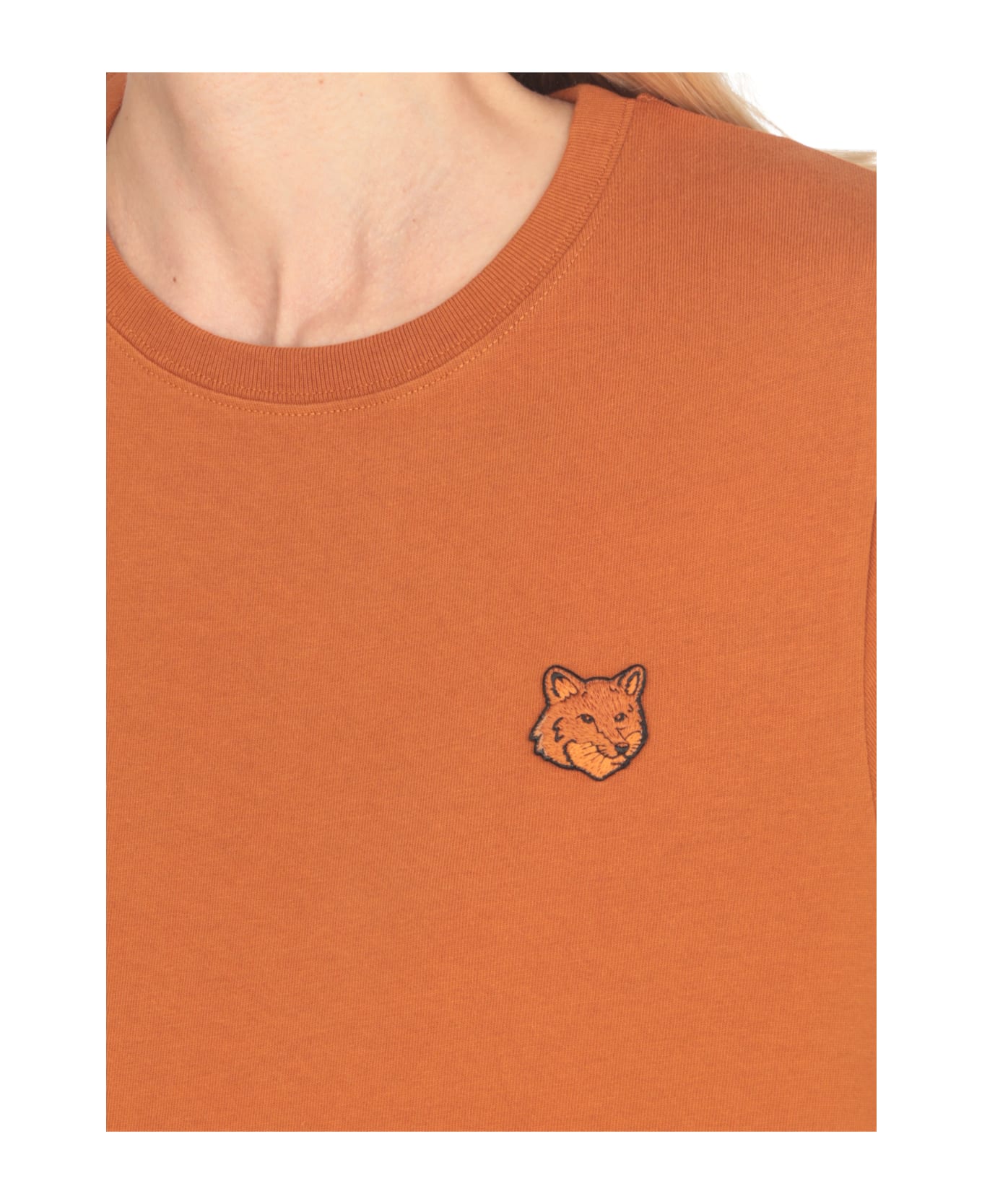 Maison Kitsuné T-shirt With Logo - Brown