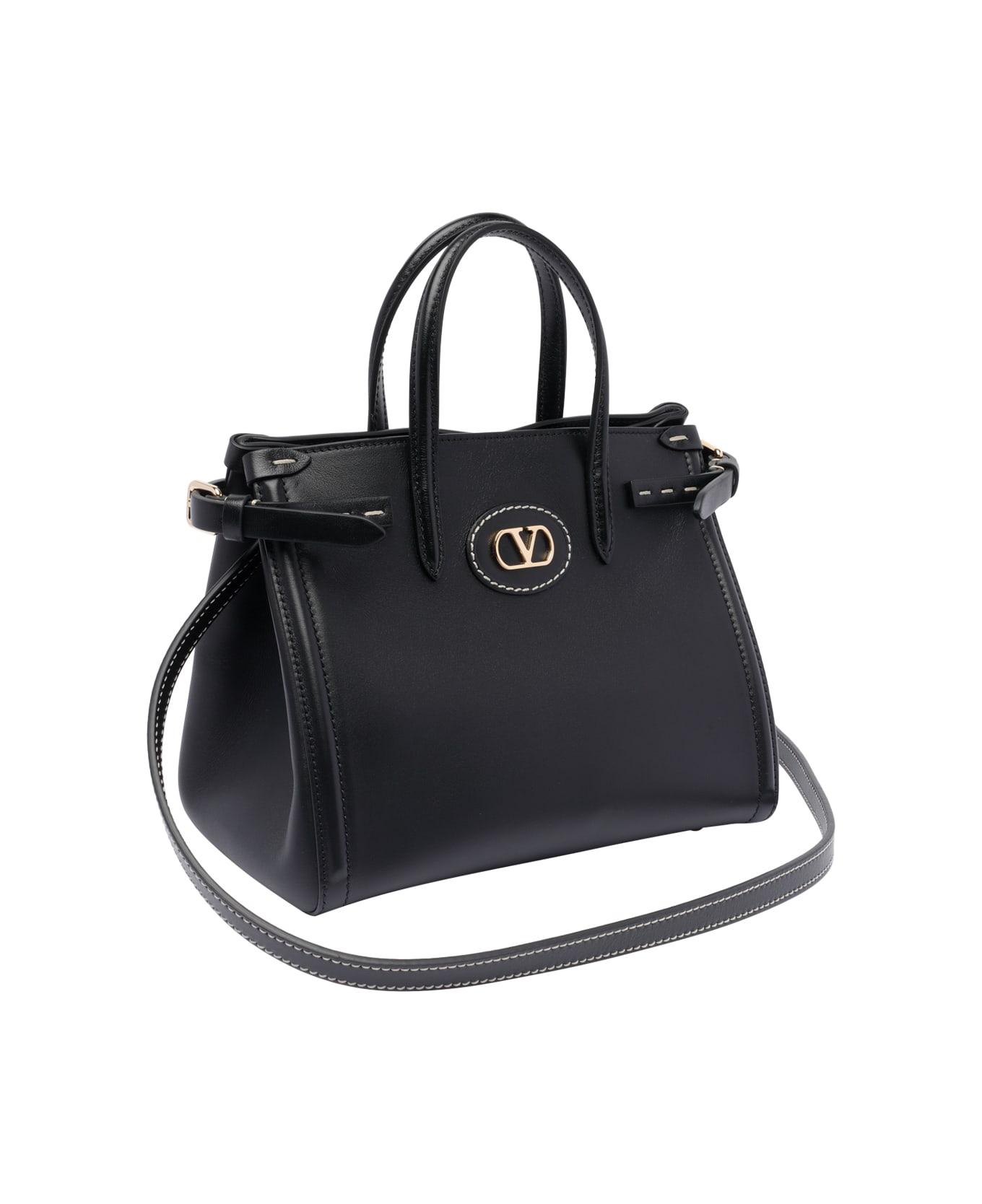 Valentino Garavani Small Antibes Shopping Bag - Black