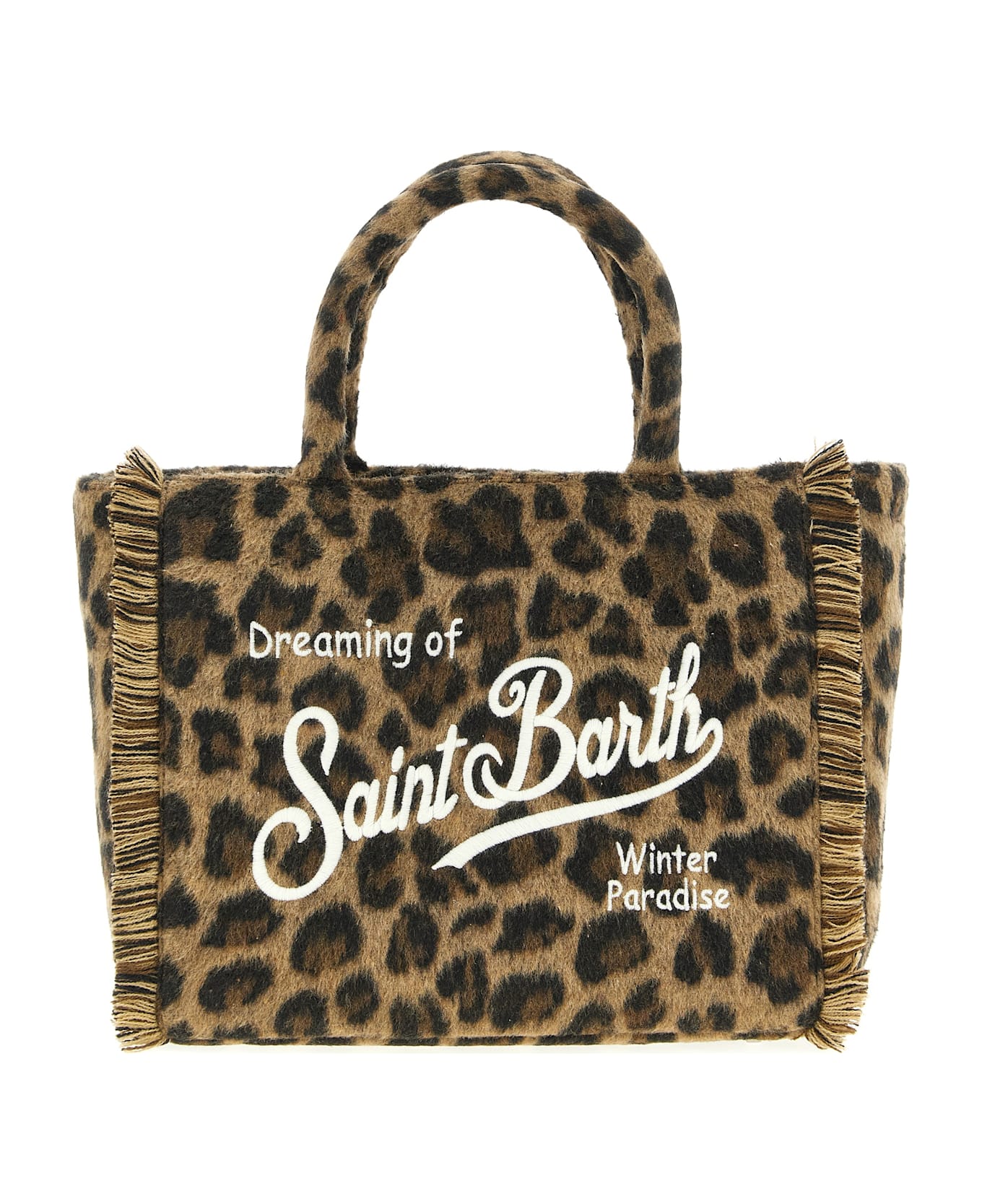 MC2 Saint Barth 
colette Felt
 Handbag - Brown