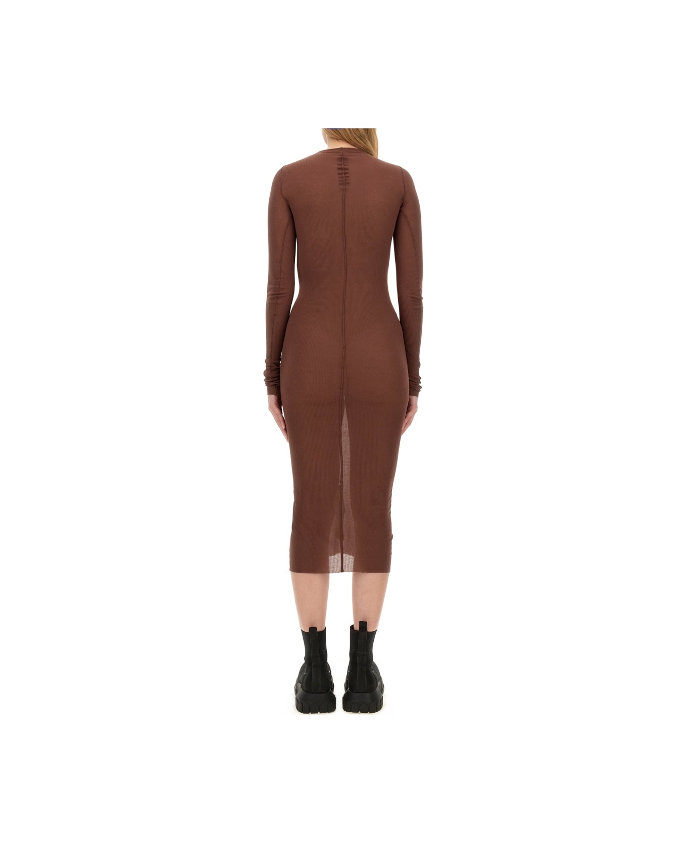 Rick Owens Viscose Dress - BROWN