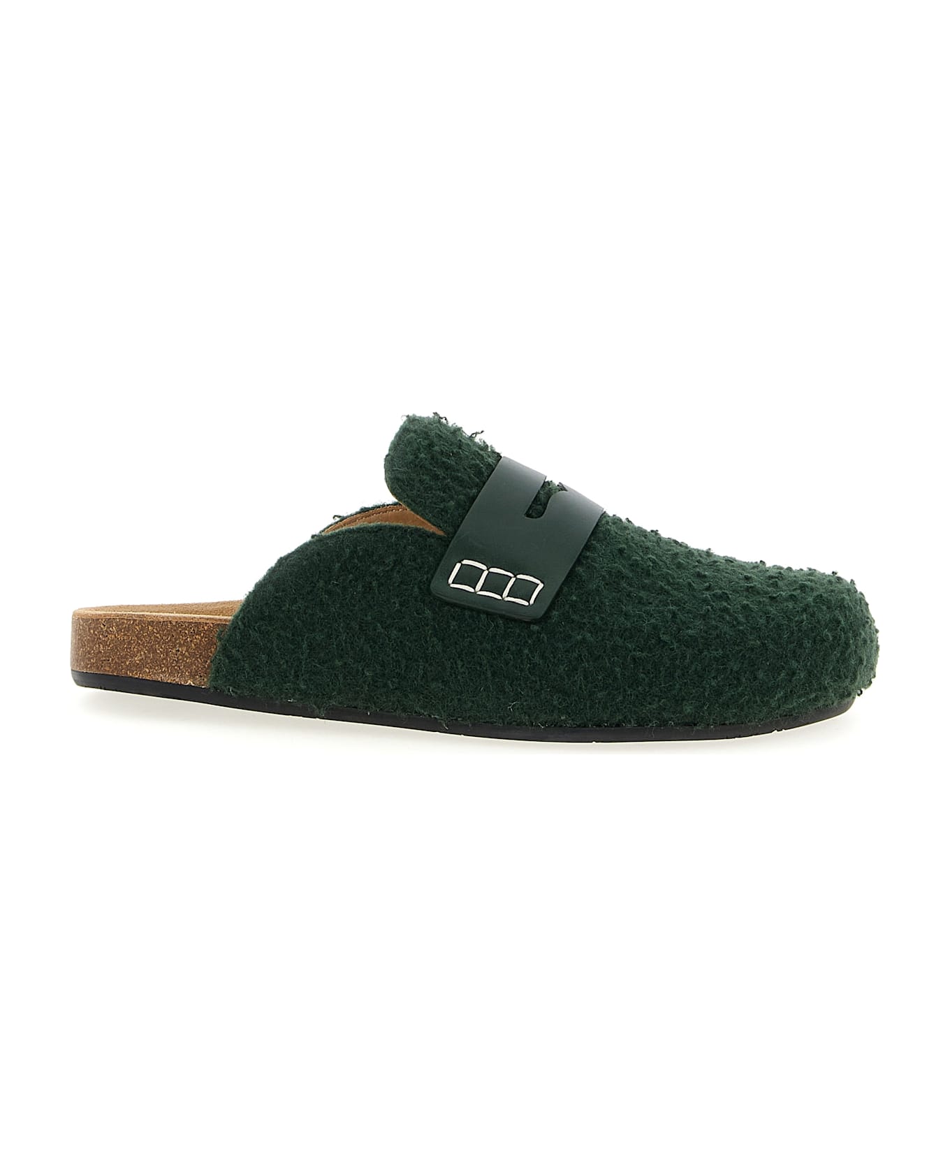 J.W. Anderson 
felt Loafer
 Mules - Green