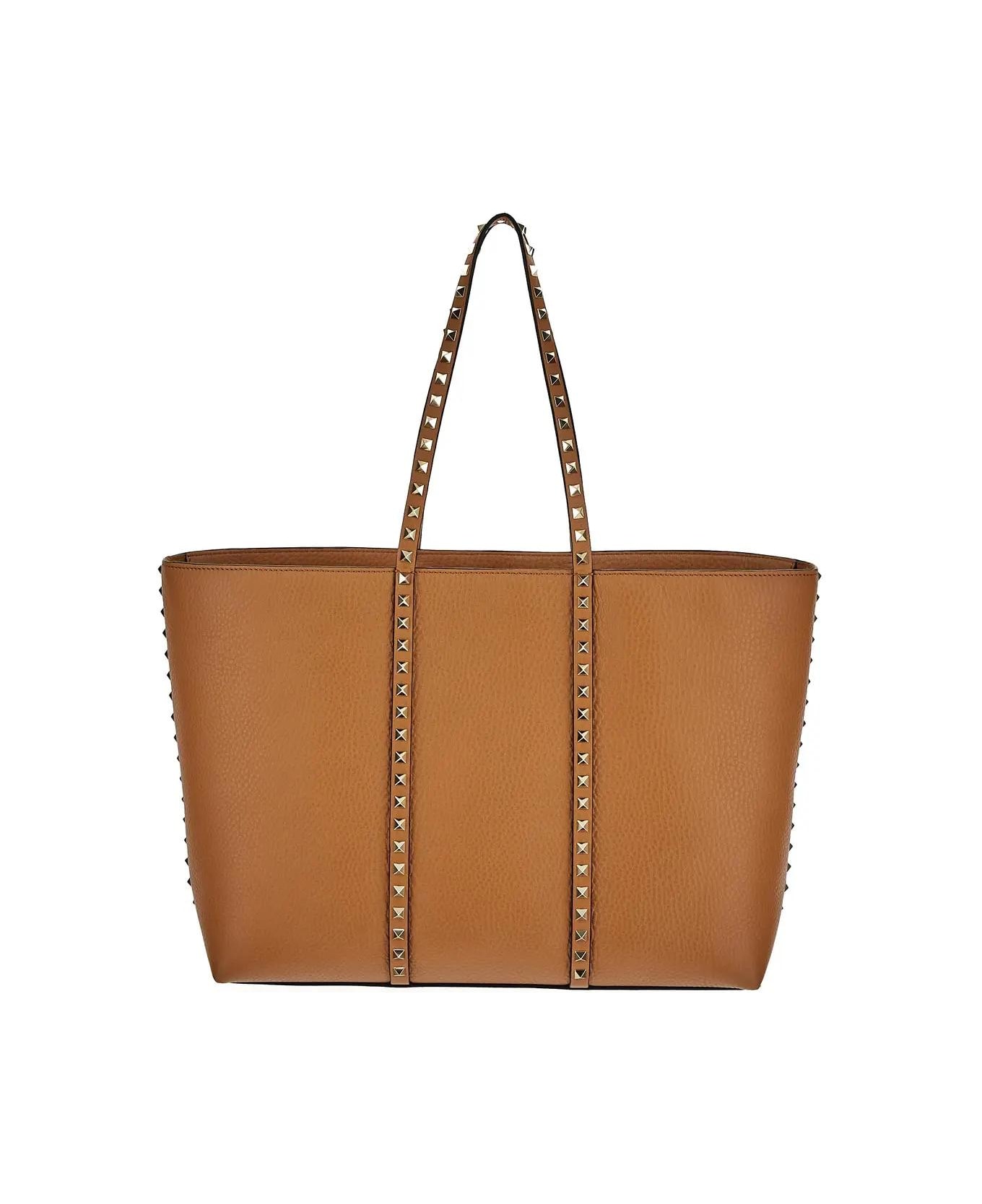 Valentino Garavani Rockstud Tote Bag - Beige