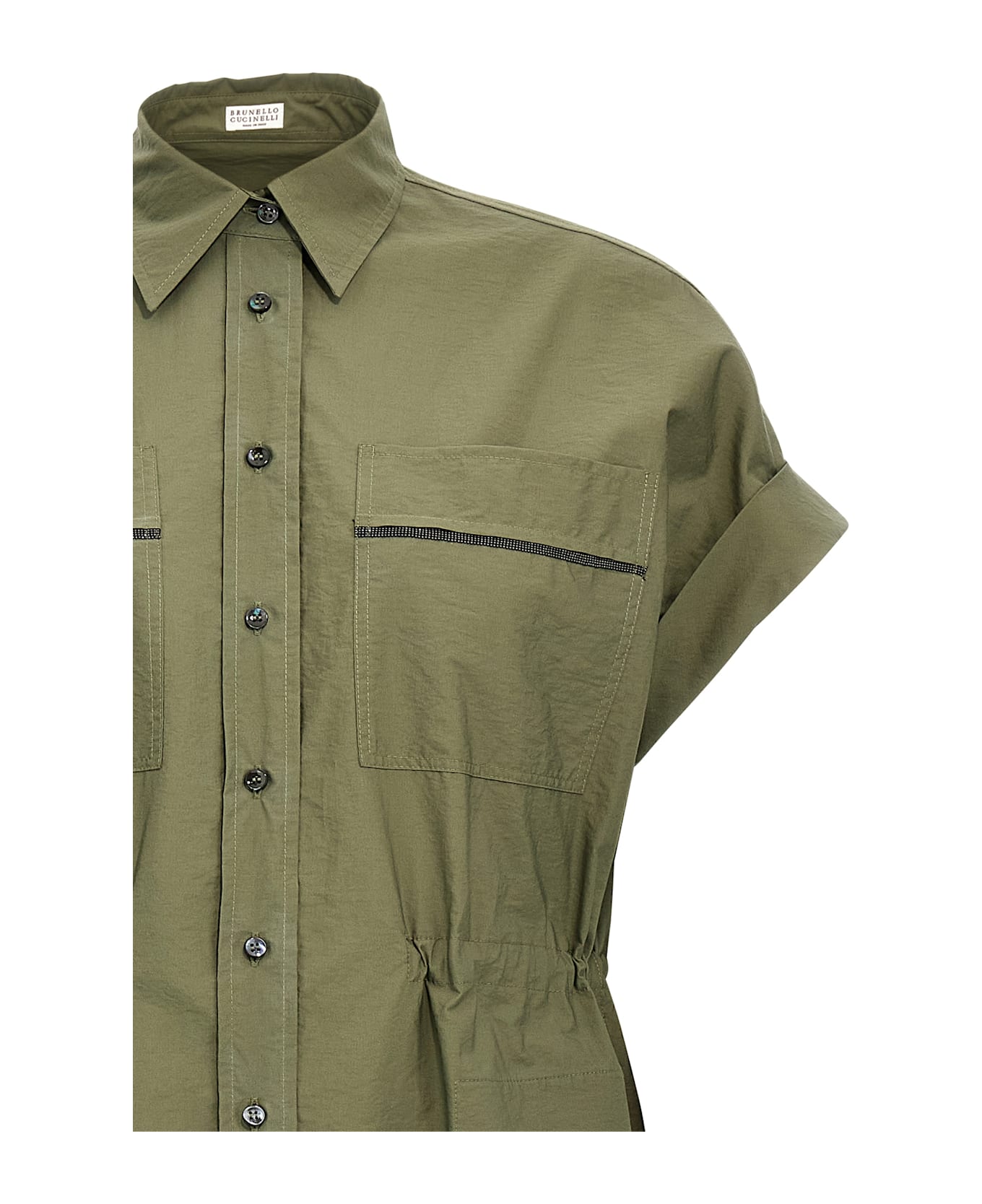 Brunello Cucinelli Monile Chemiser Dress - Green
