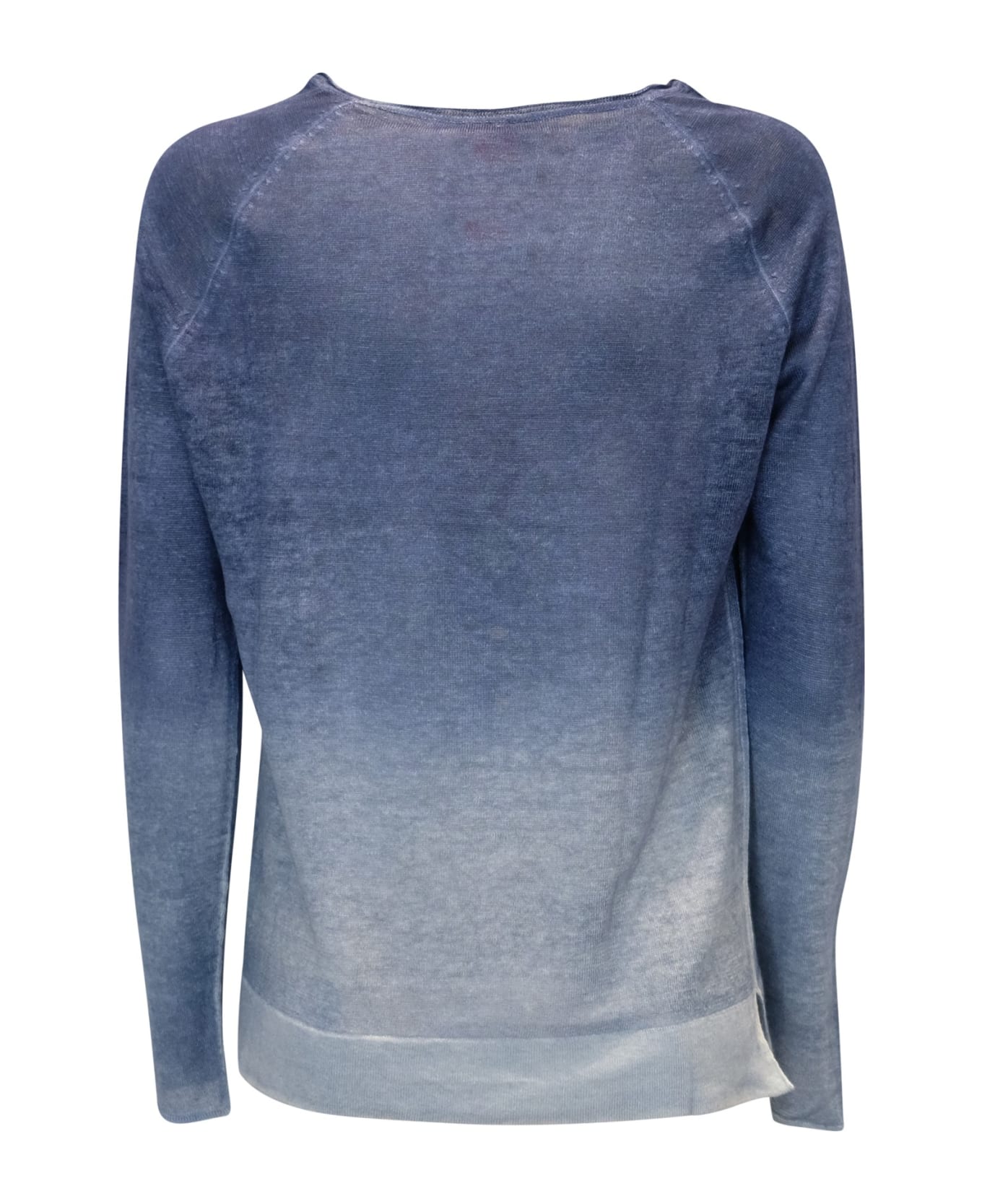 Antonelli Alessandro Aste Linen Nairoby Spray Art Sweater - BLUE