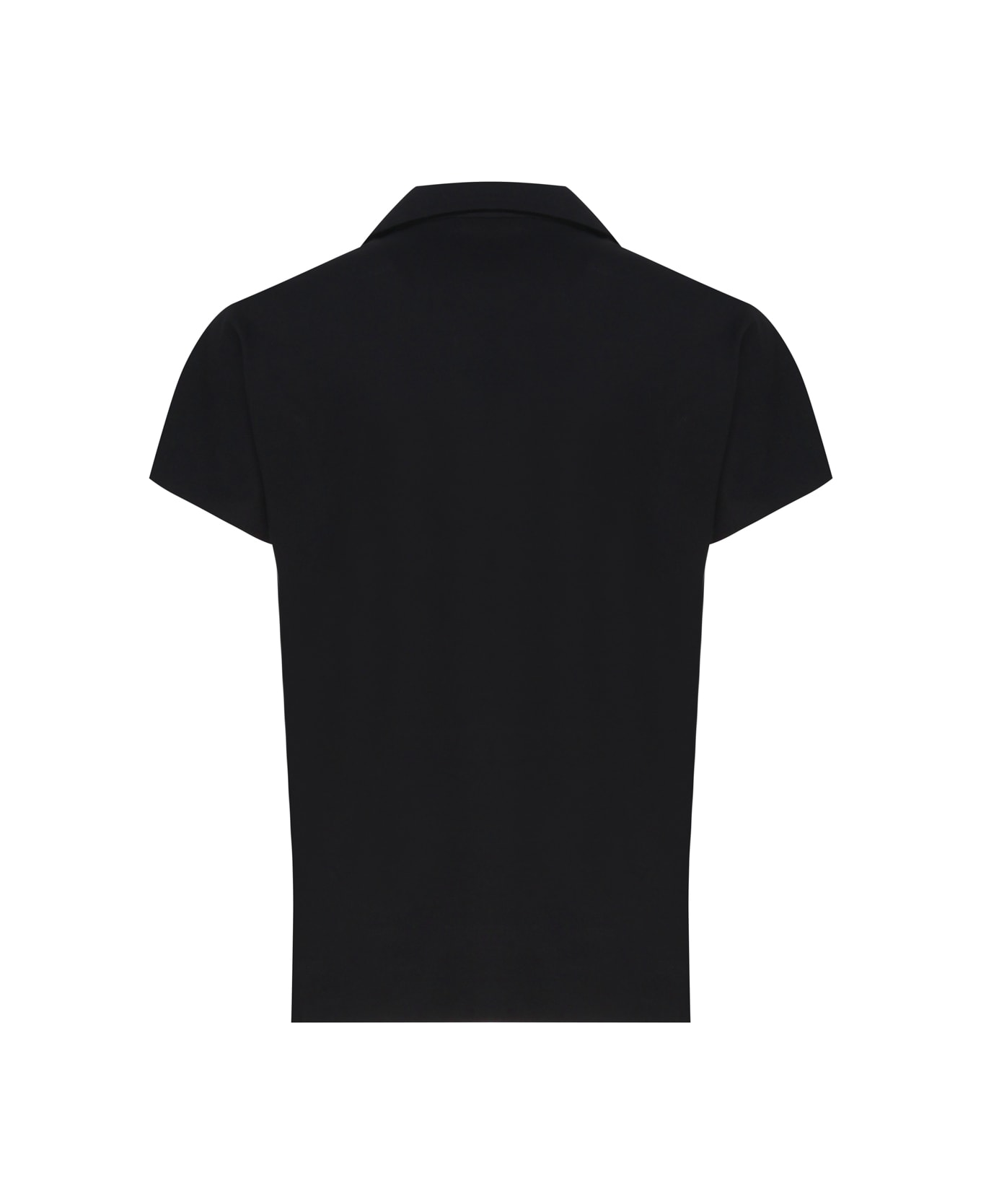 Fay Short Sleeve Polo Shirt - Black ポロシャツ