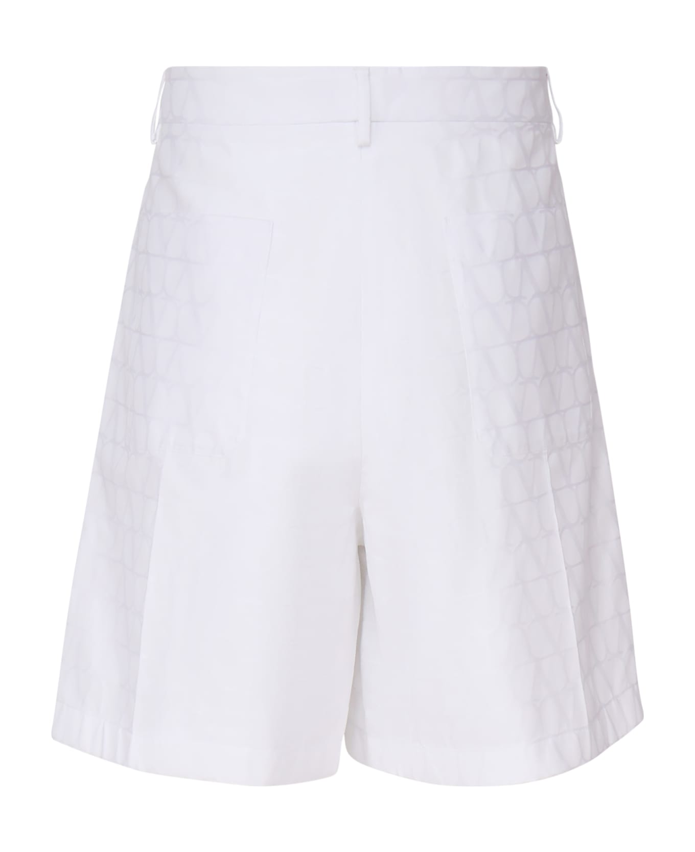 Valentino Garavani Shorts Iconograph - White