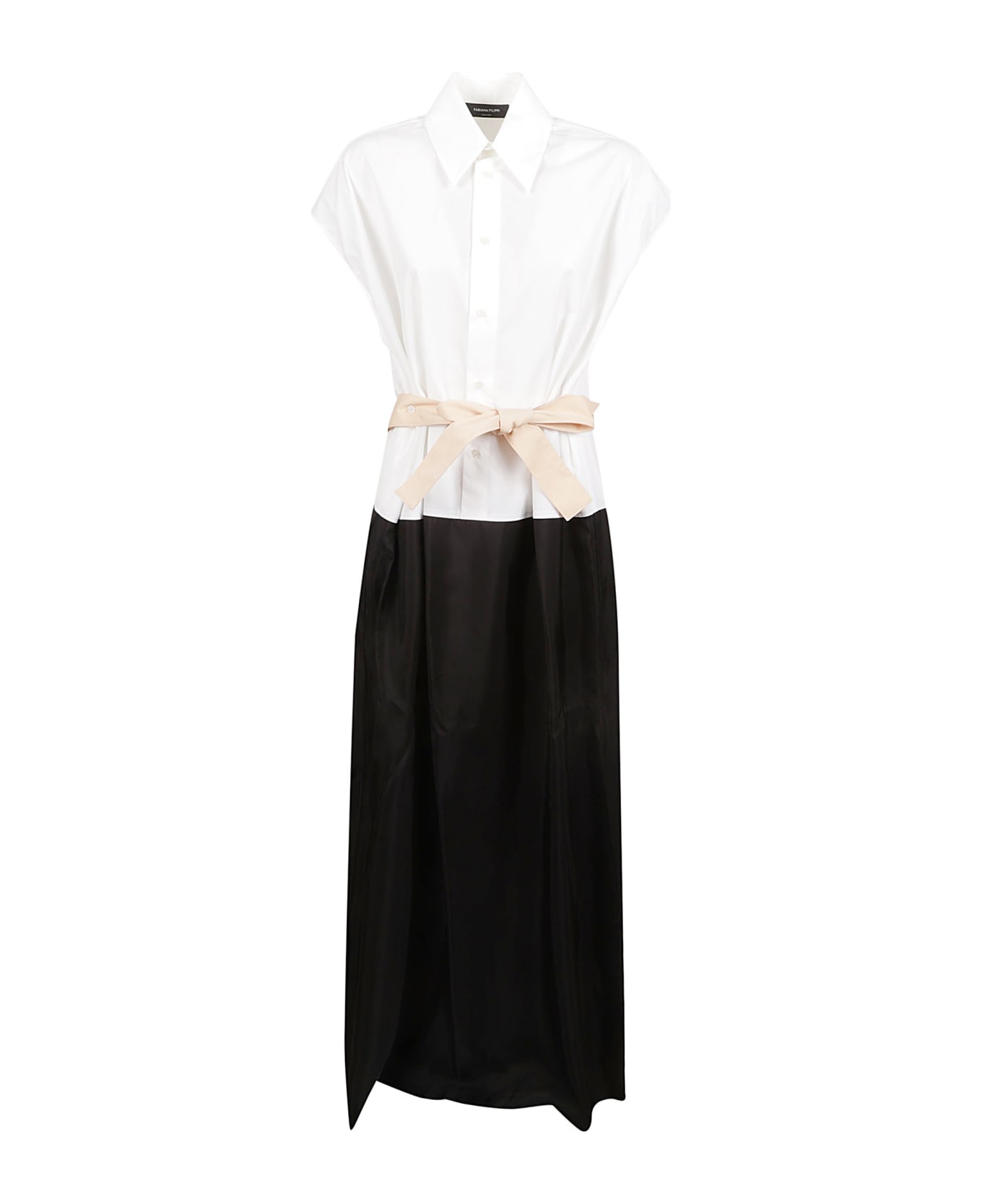Fabiana Filippi Shirt Dress - White/Black