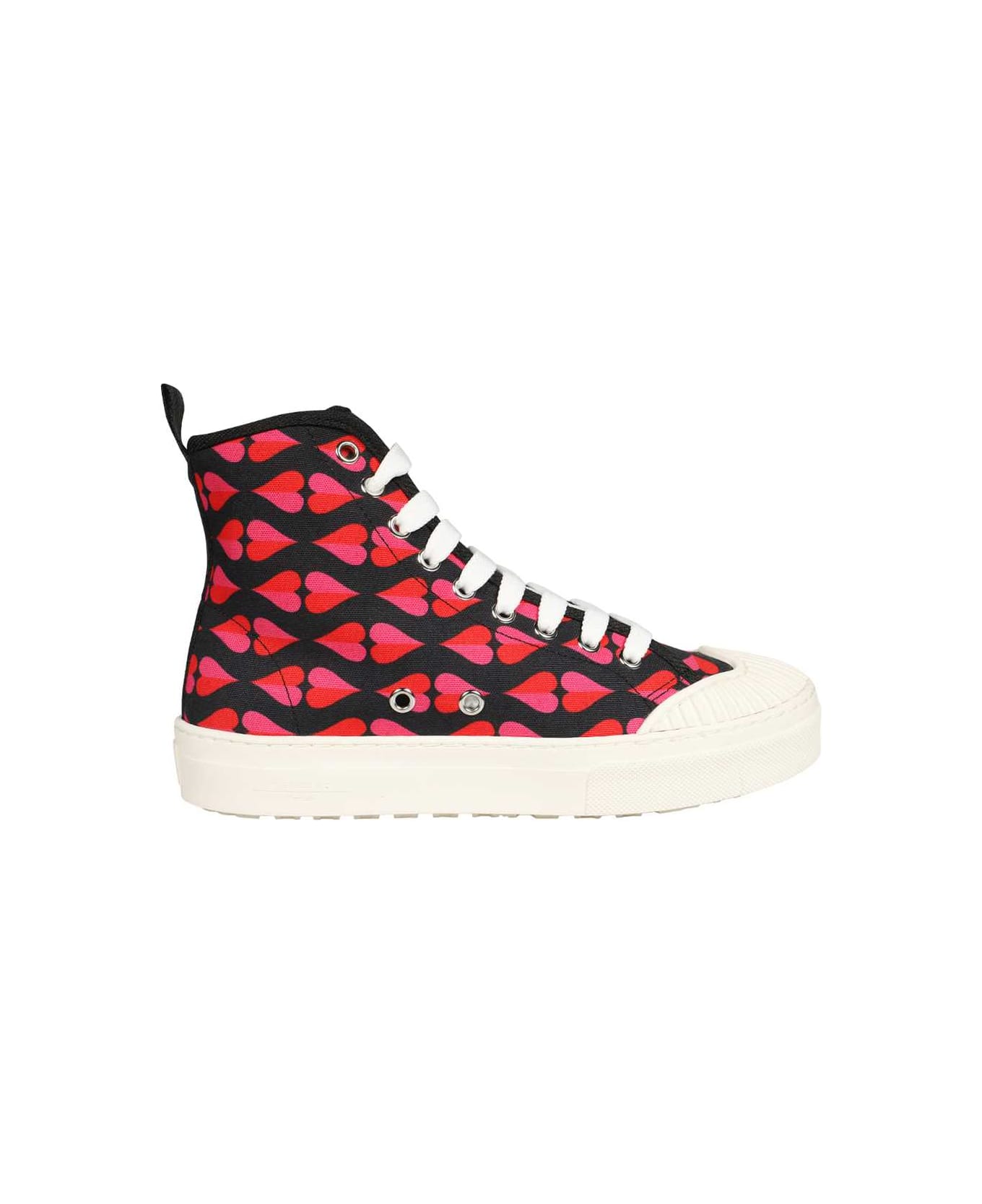 Weekend Max Mara High-top Fabric Sneakers - black