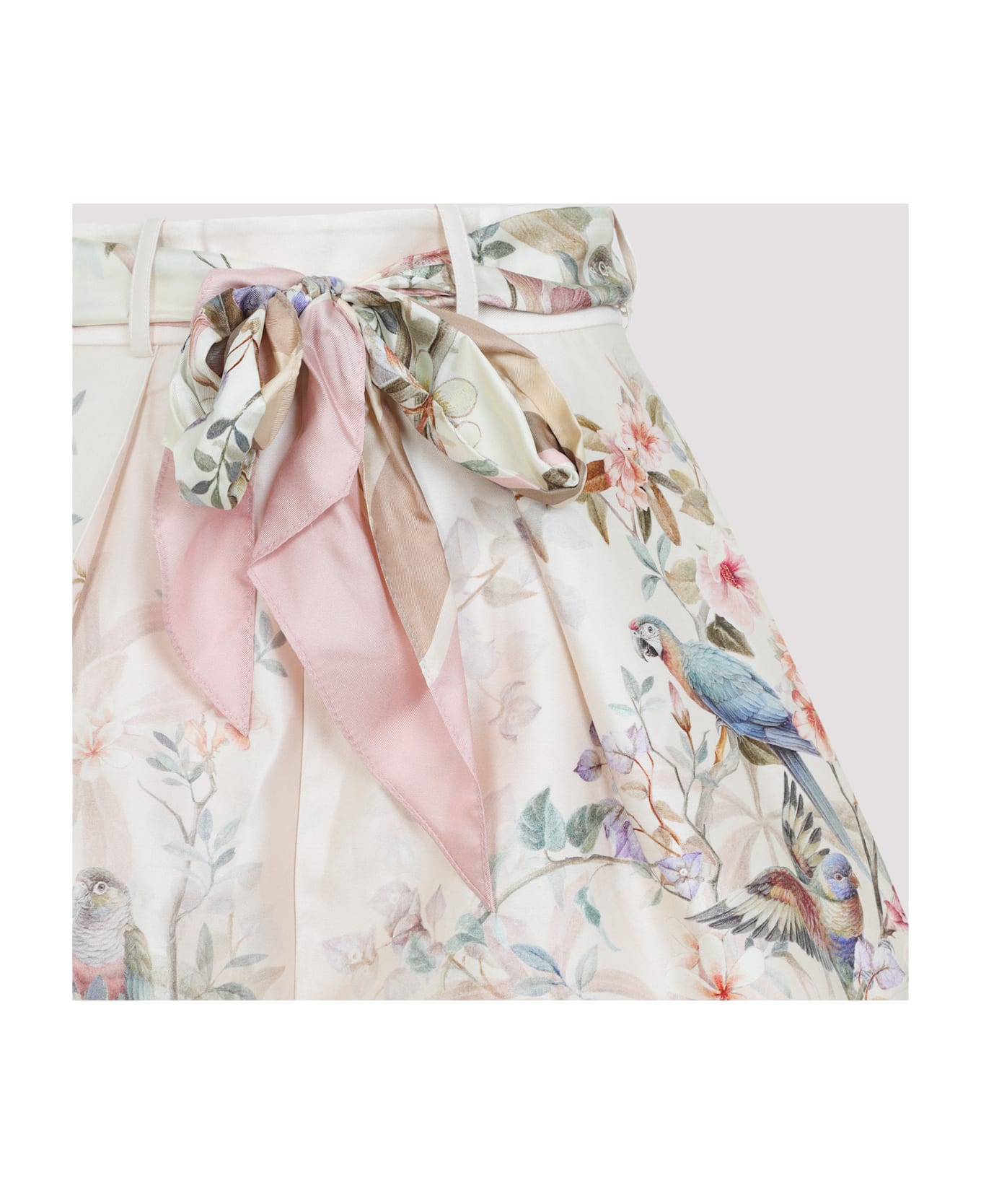 Zimmermann Rebellion Tuck Short - Cream Aviary