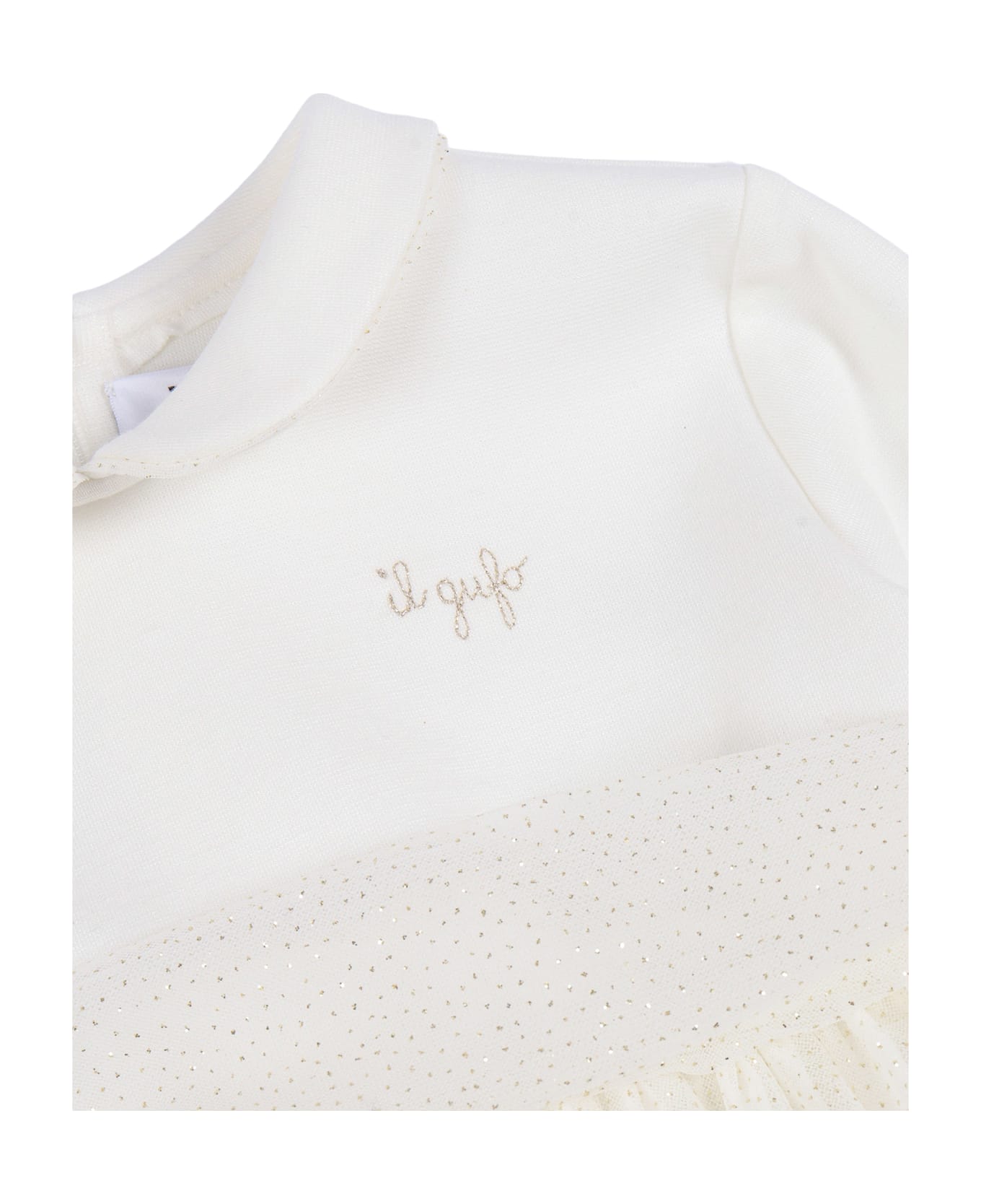 Il Gufo Long Sleeved Dress - WHITE