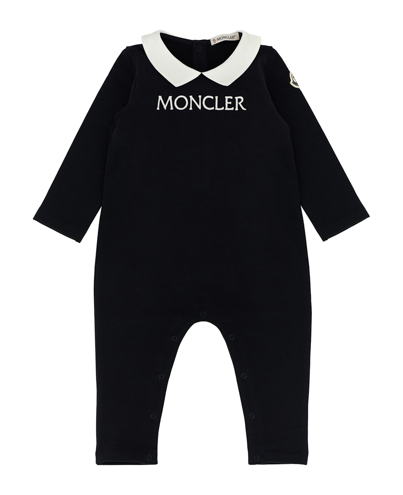 Moncler Logo Embroidery Jumpsuit - Black  