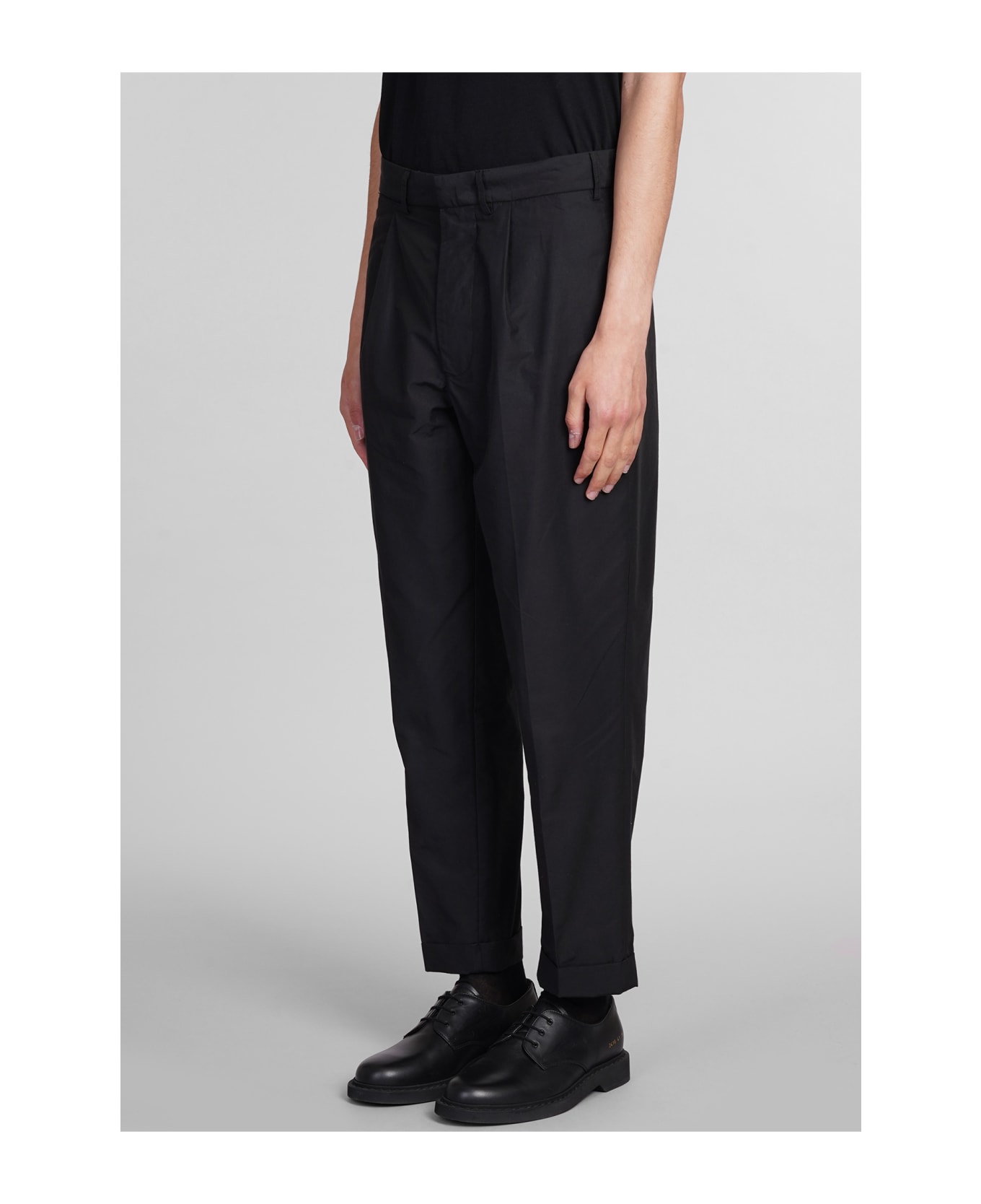 Mauro Grifoni Pants In Black Cotton - black ボトムス