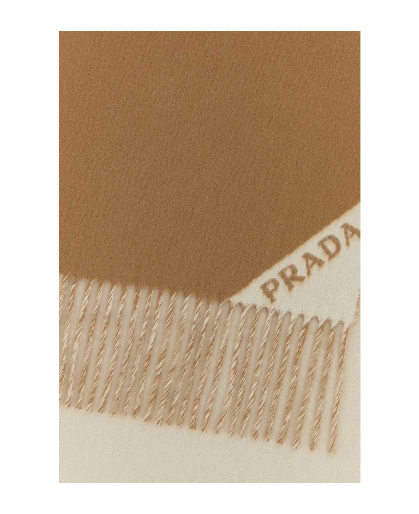 Prada Camel Cashmere Scarf - CAMMELLO+TALCO