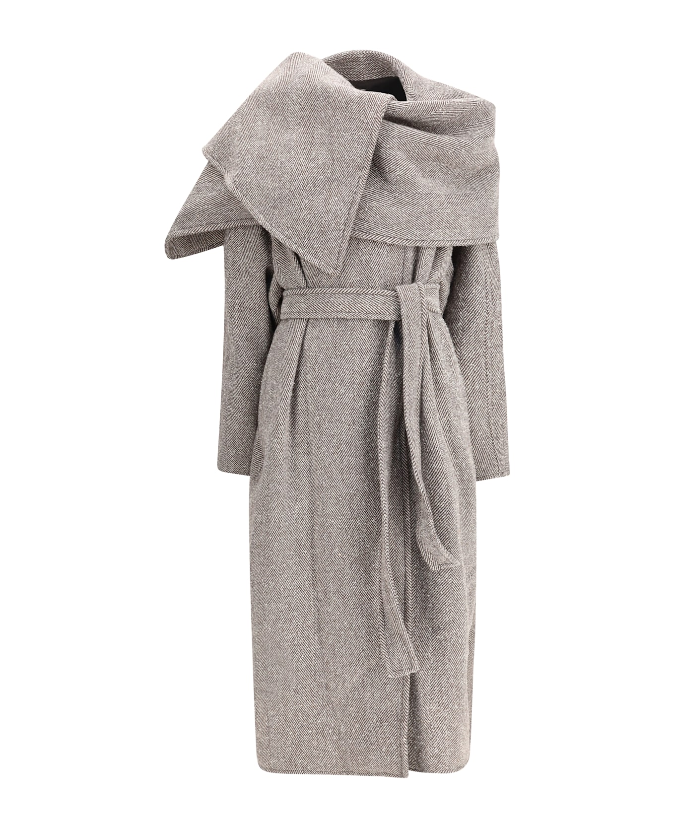 Ferragamo Oversized Asymmetric Coat