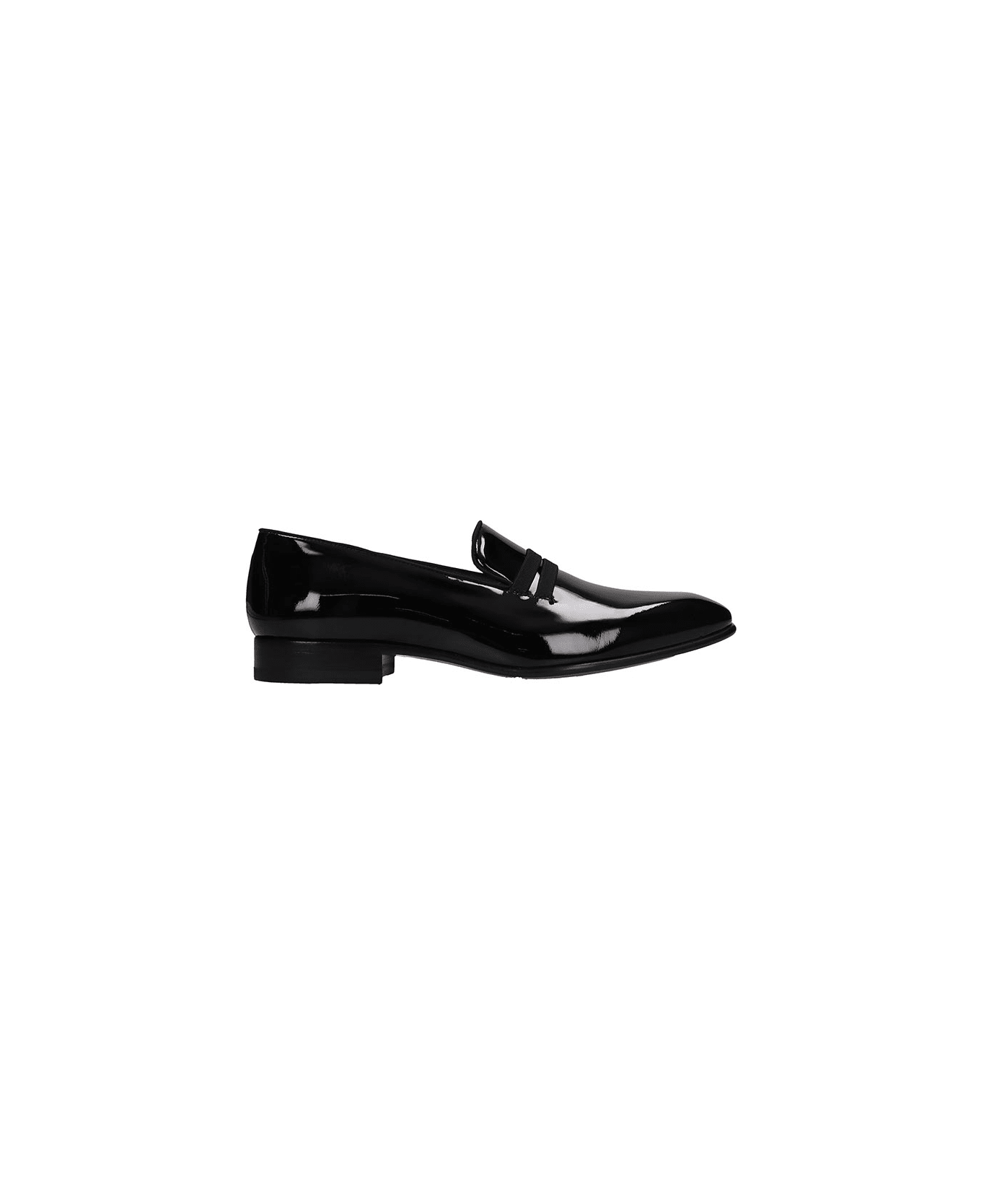 Malone Souliers Loafers In Black Patent Leather - black