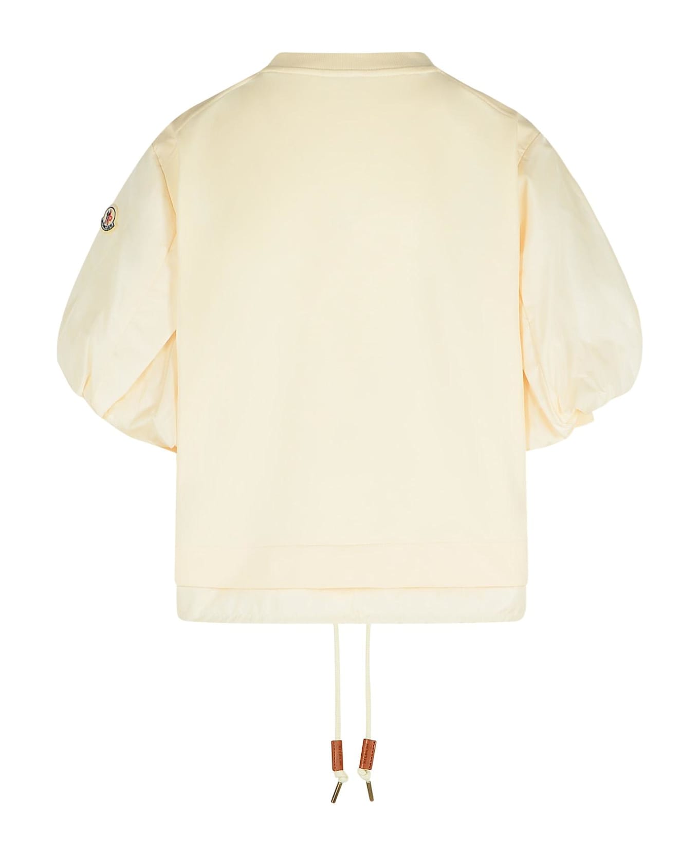 Moncler 'over' Ivory Cotton T-shirt - Ivory