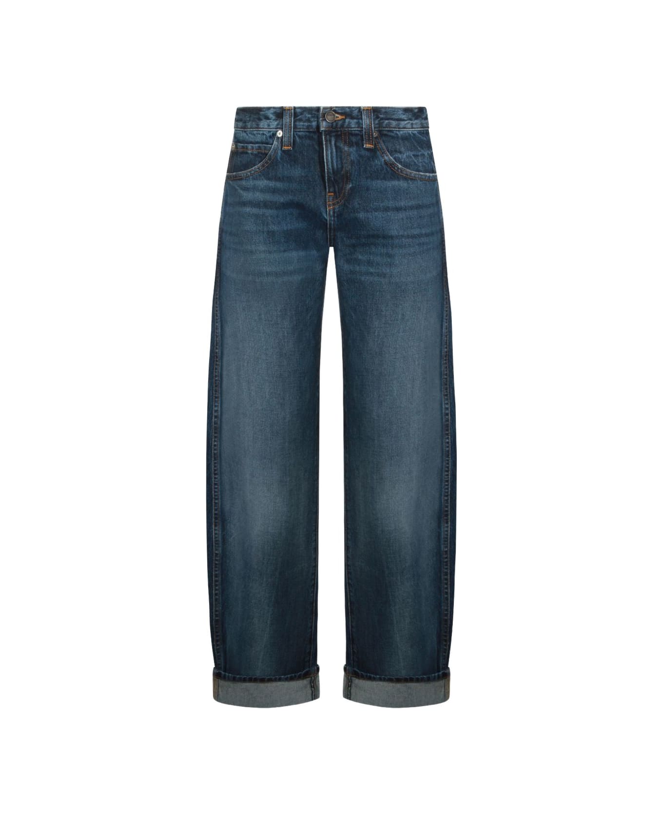 Khaite Karo Denim Cotton Jeans - Blue