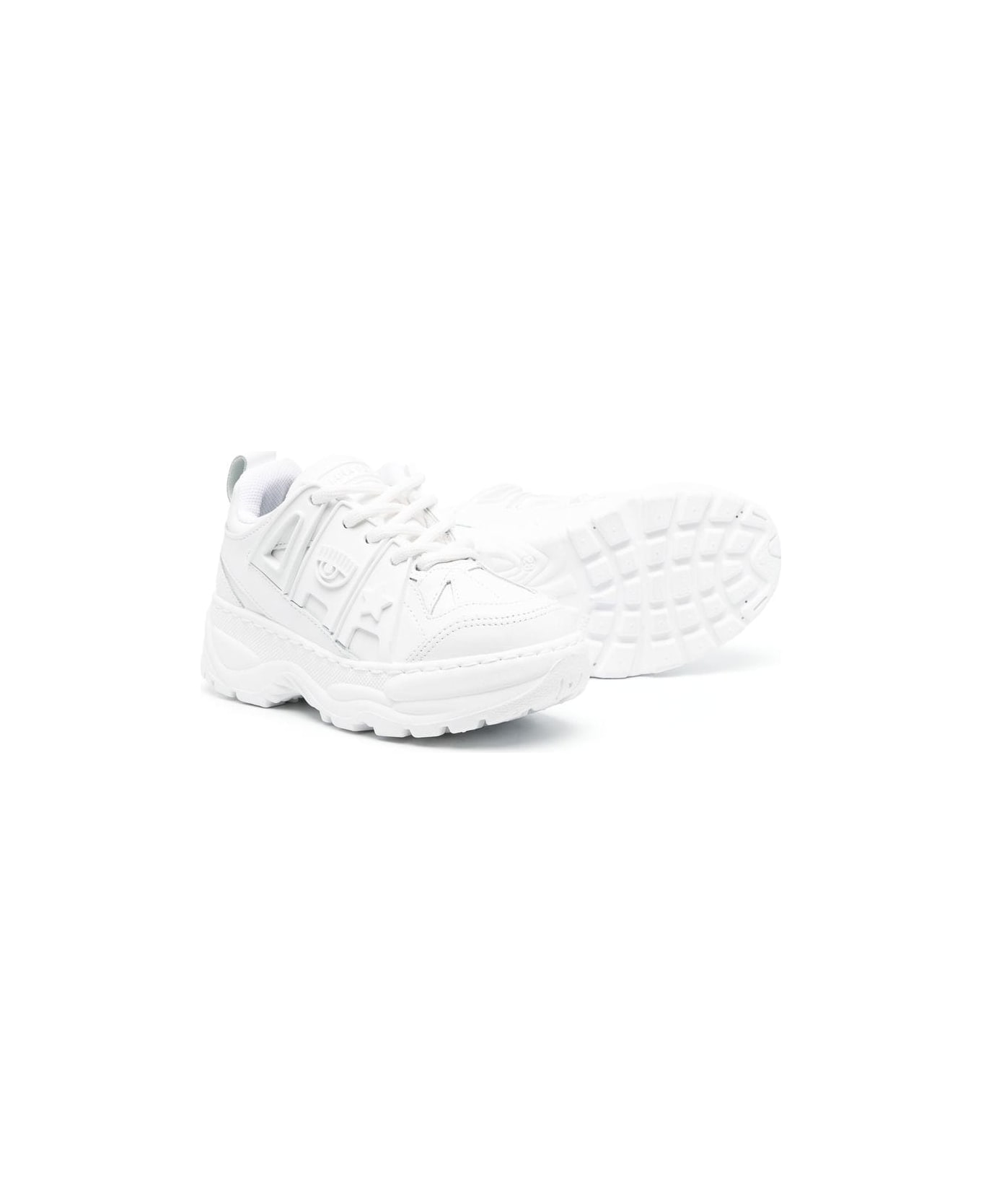 Chiara Ferragni Sneakers With Logo - White
