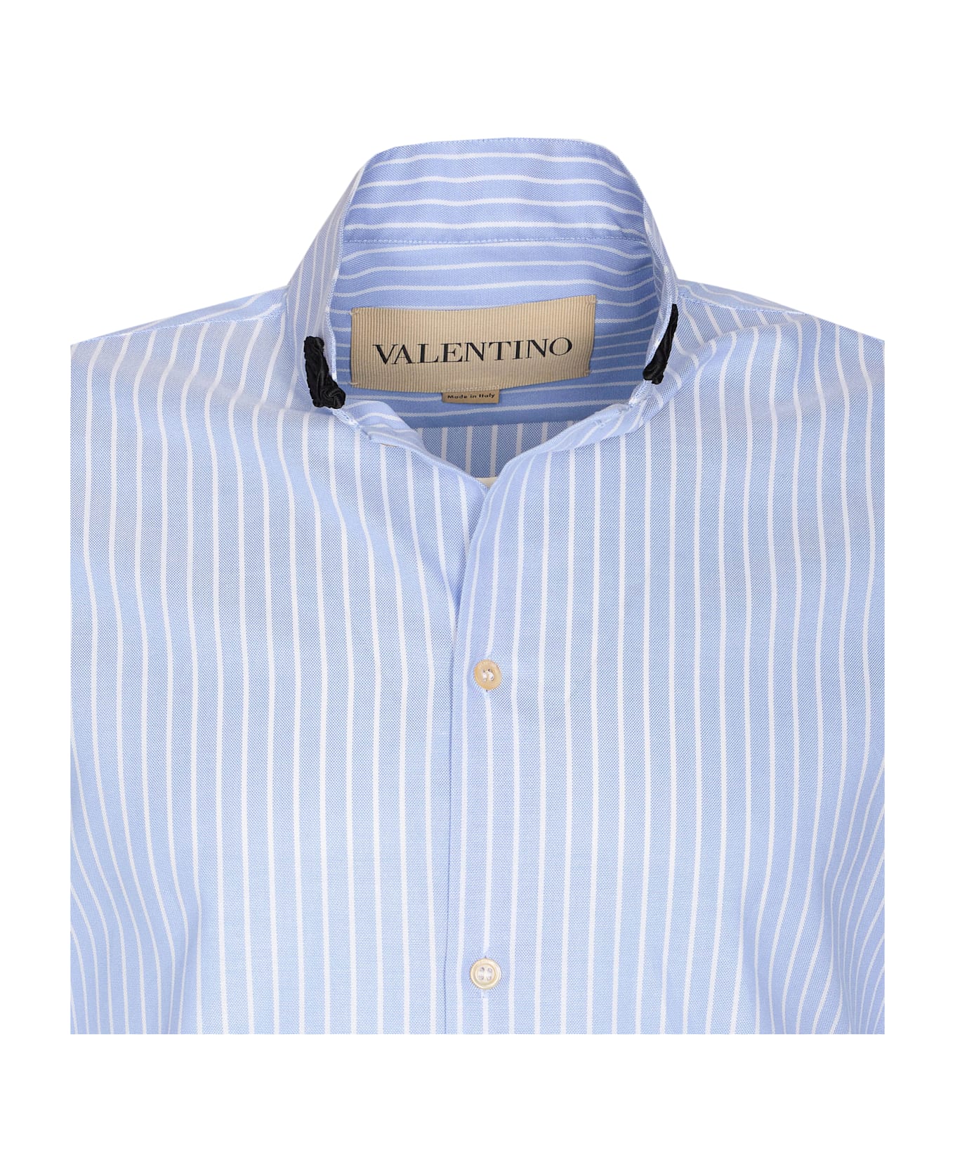 Valentino Garavani Toggle Oxford Shirt - Blue