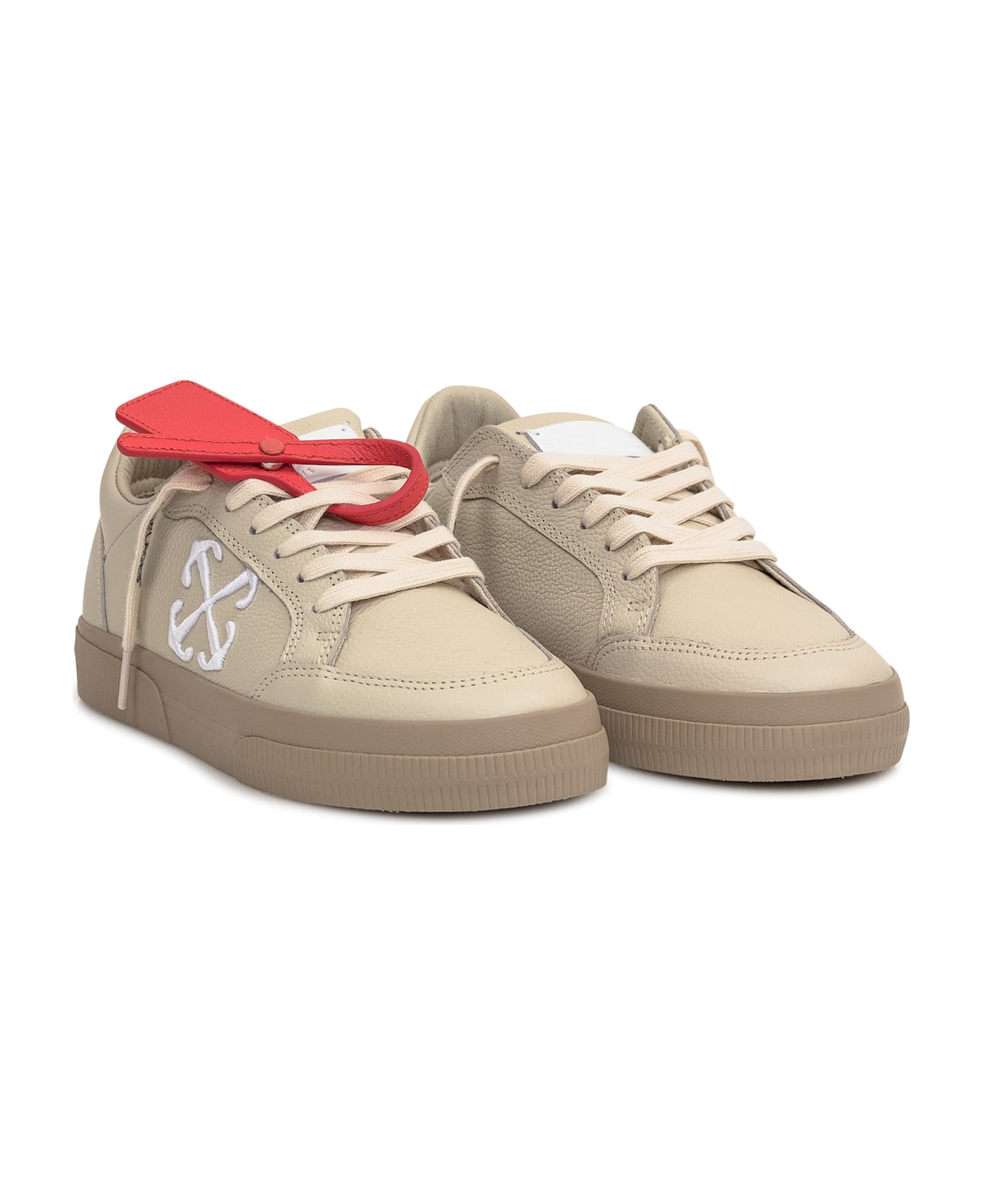 Off-White New Low Vulcanized Sneaker - BEIGE-WHITE