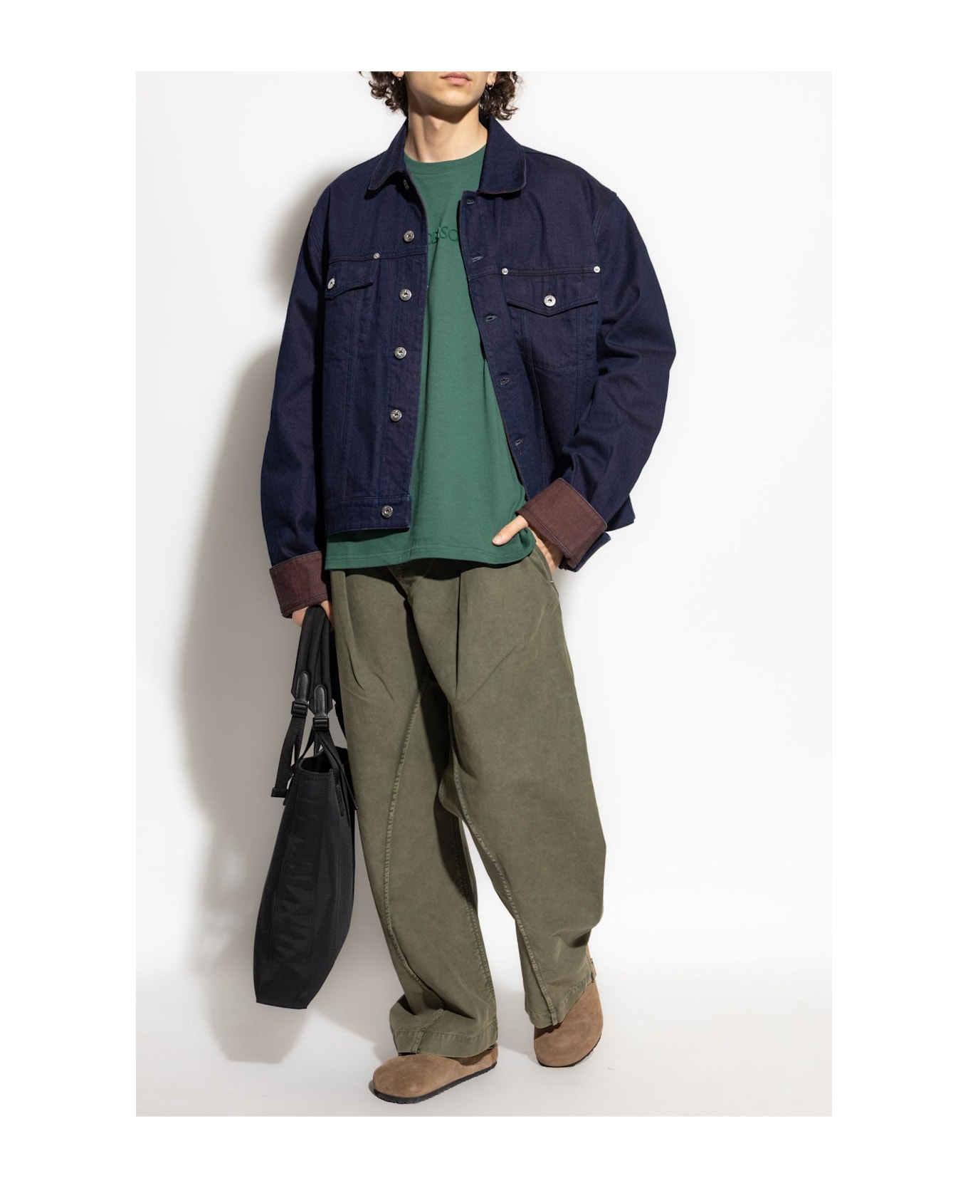 J.W. Anderson Jw Anderson T-shirt With Embossed Logo - Verde