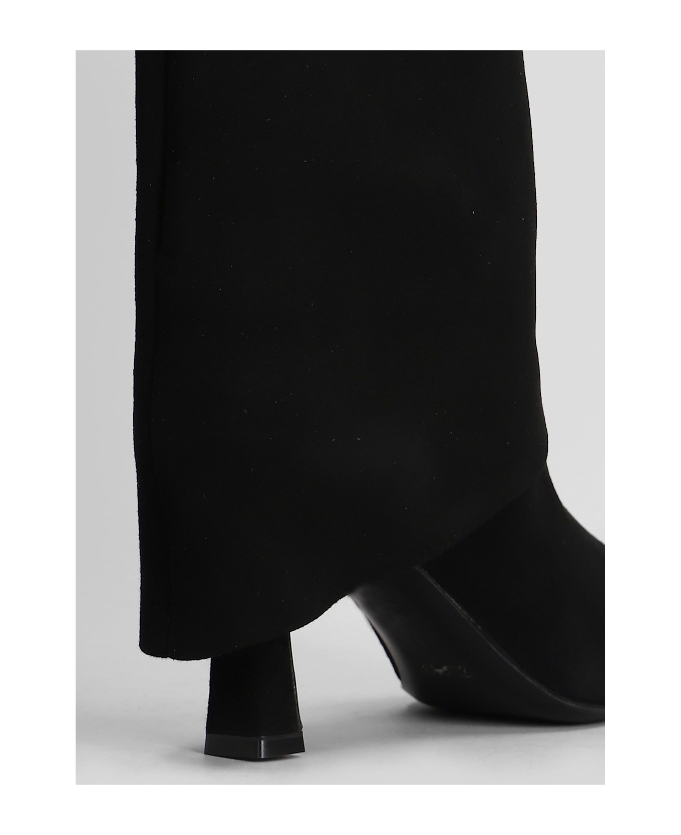 Julie Dee High Heels Boots In Black Suede - black