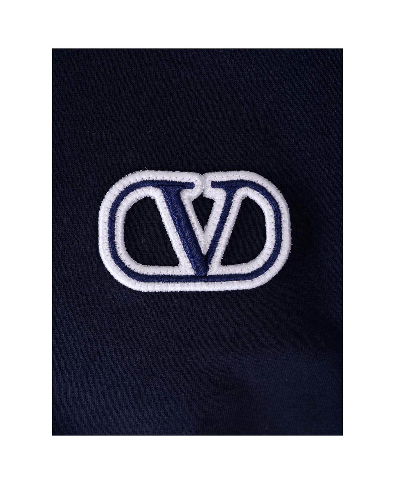 Valentino 'v Logo' T-shirt - Blue シャツ