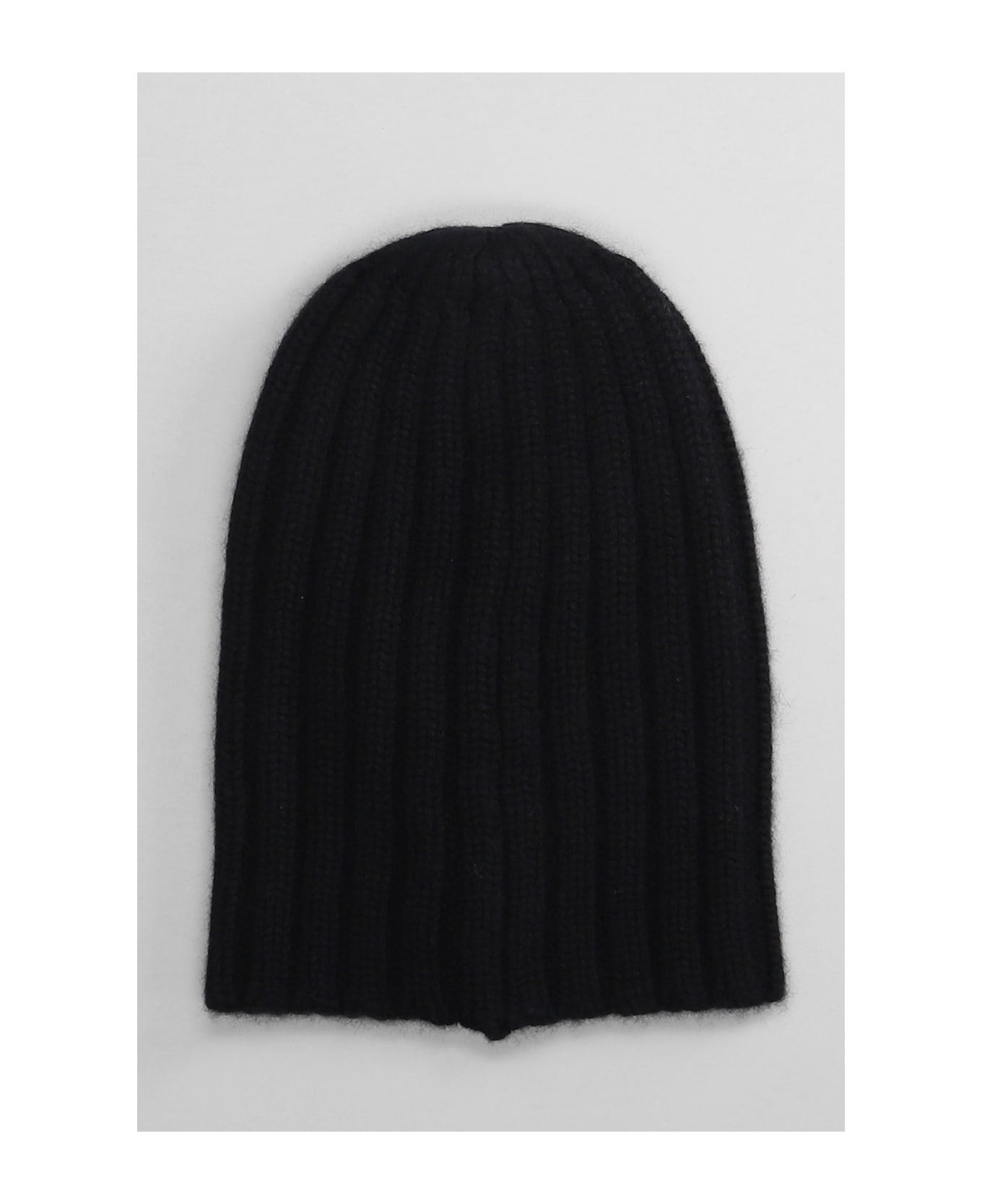 Laneus Hats In Black Cashmere - black