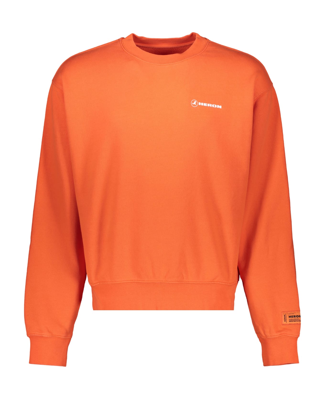 HERON PRESTON Print Sweatshirt - Orange フリース