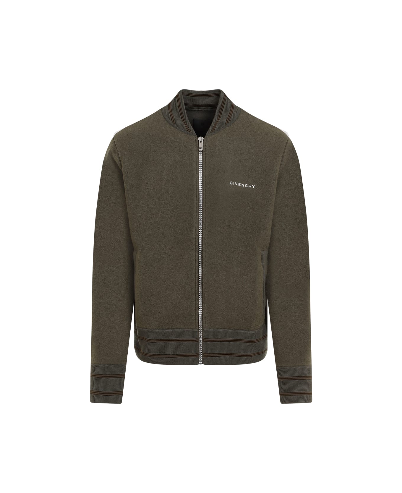 Givenchy Knitted Varsity Jacket - Khaki