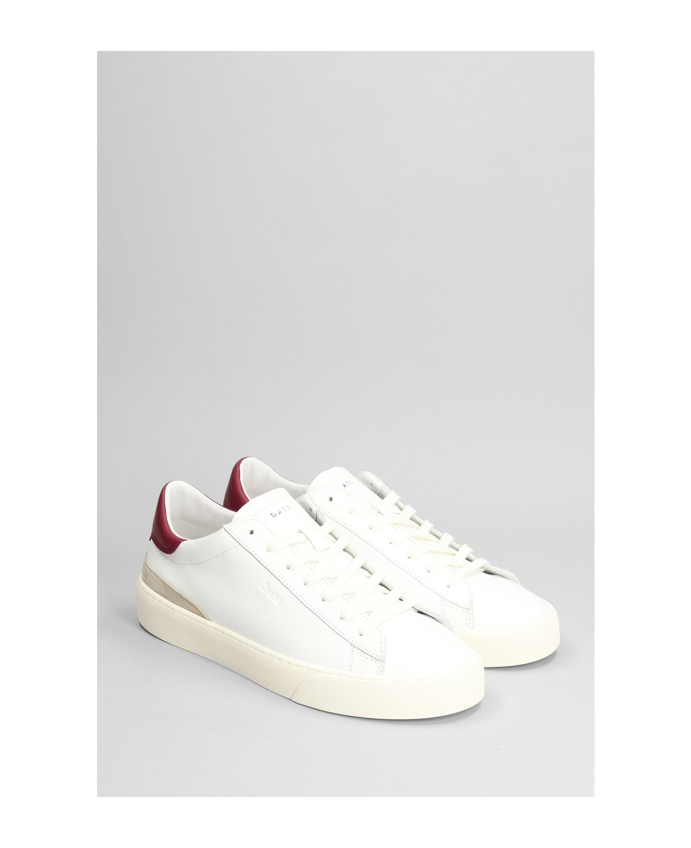 D.A.T.E. Sonica Sneakers In White Leather - white