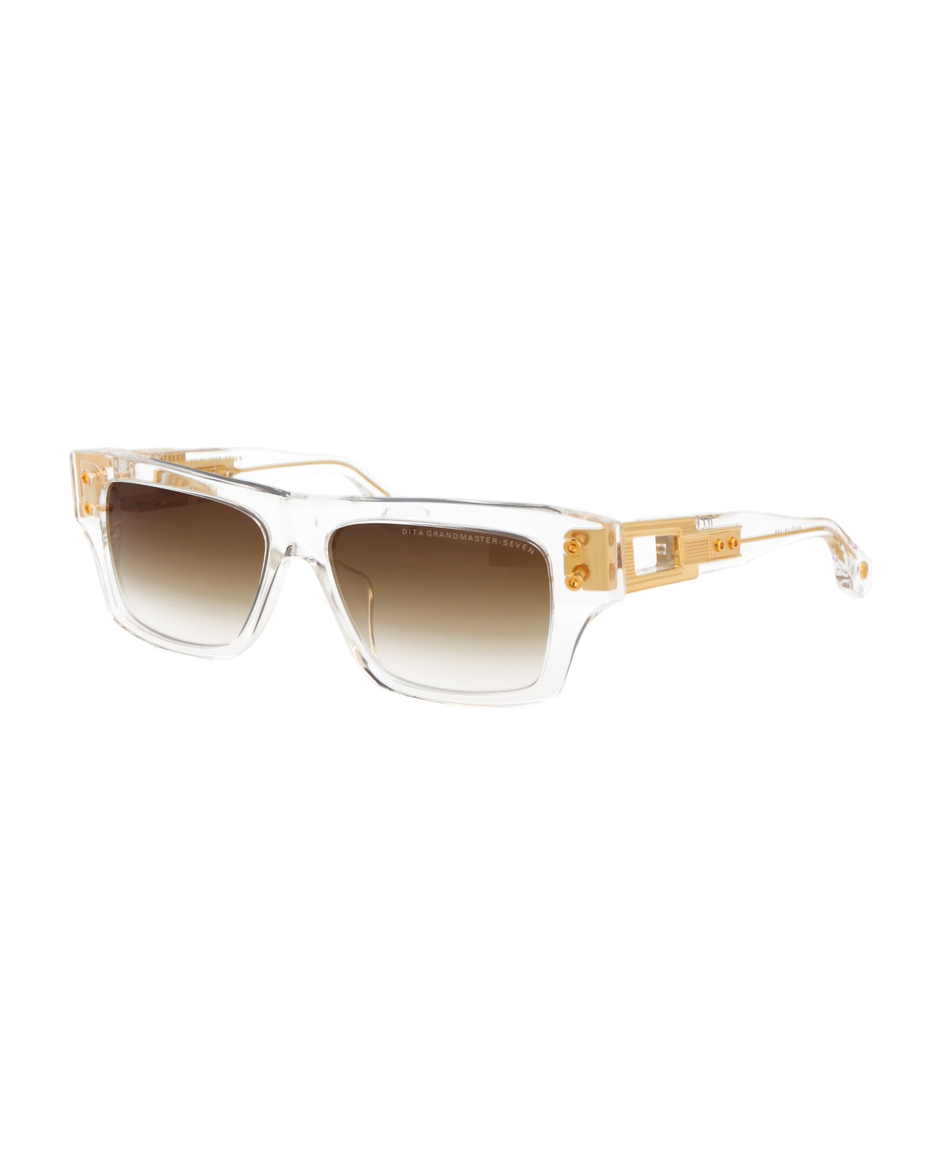 Dita Grandmaster-seven Sunglasses - Crystal Clear - Yellow Gold Gradient